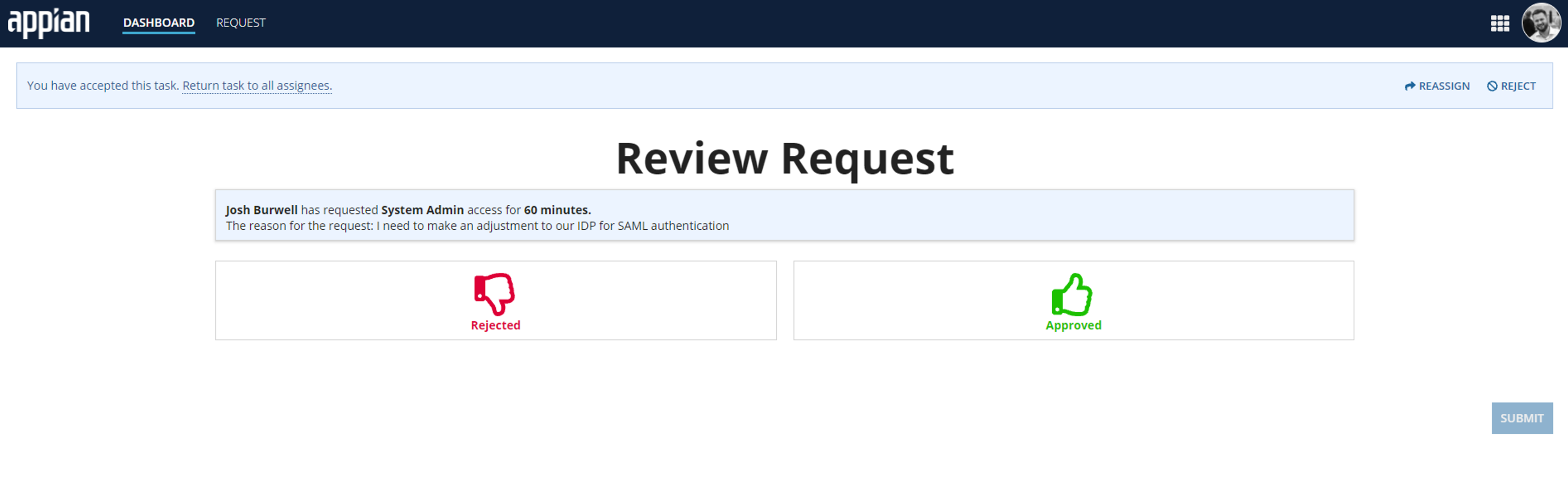Elevated Permissions Request screenshot 1