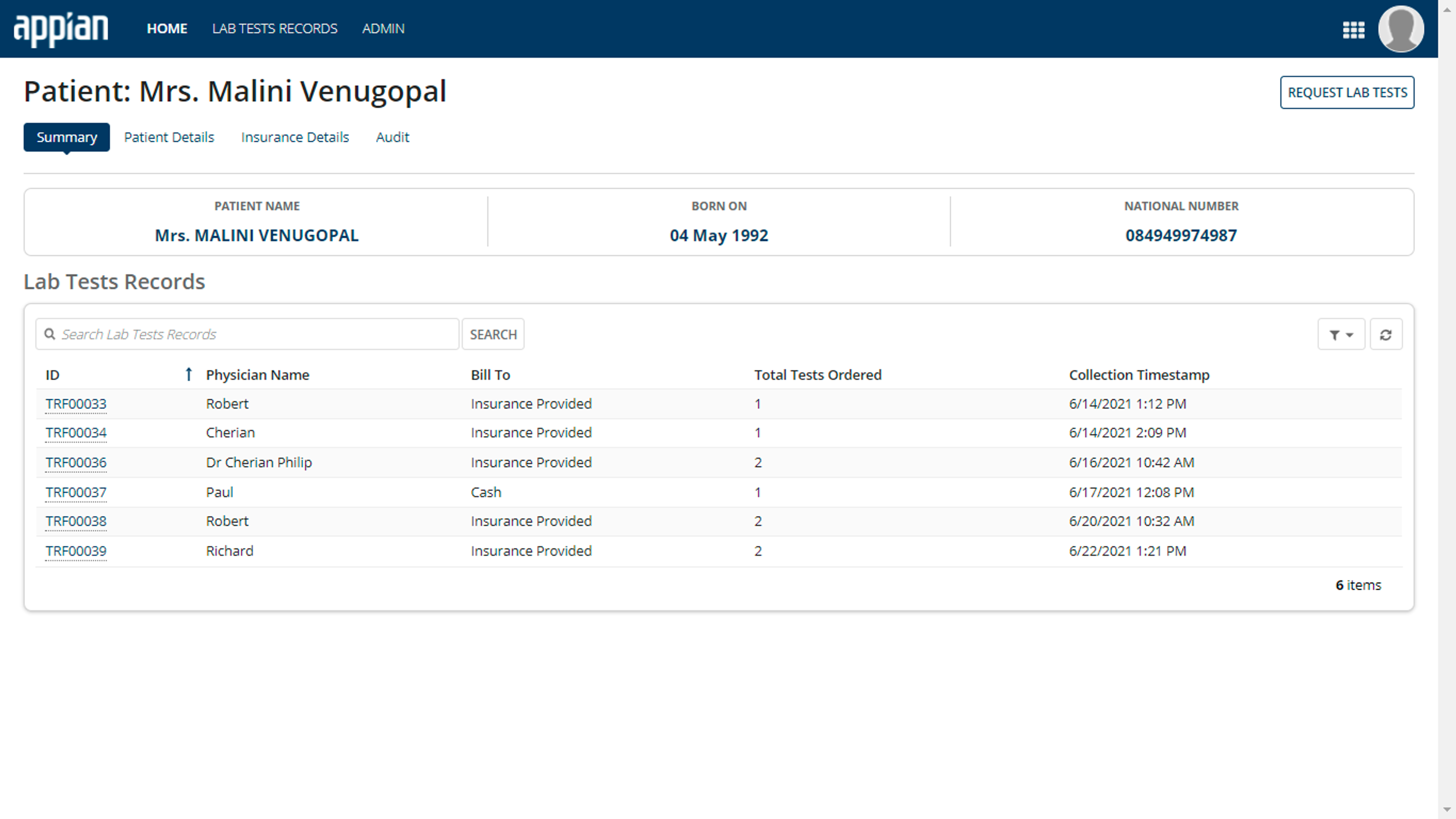 Laboratory Information Management System (LIMS) screenshot 4