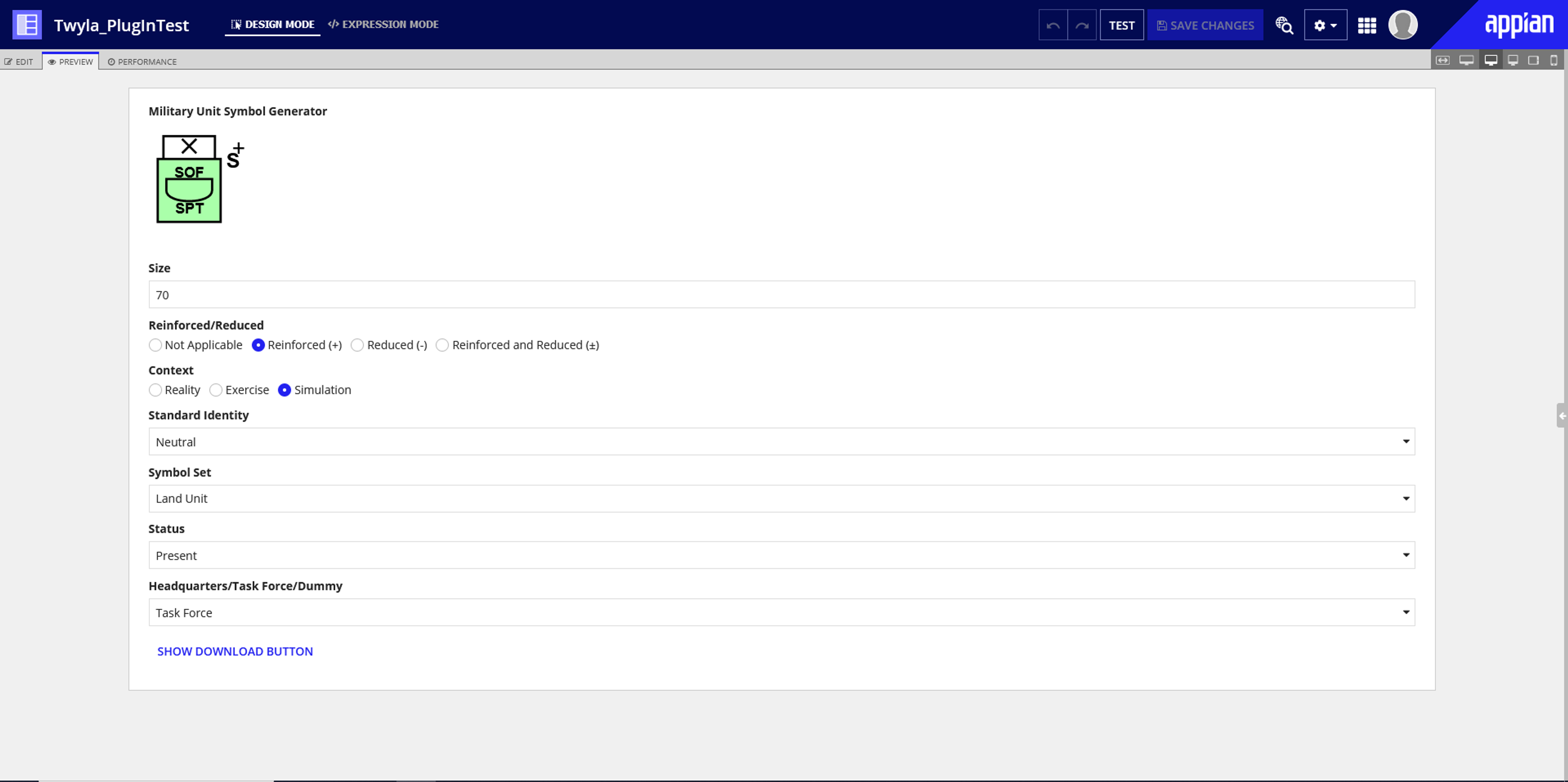 Joint Military Symbology Generator screenshot 1