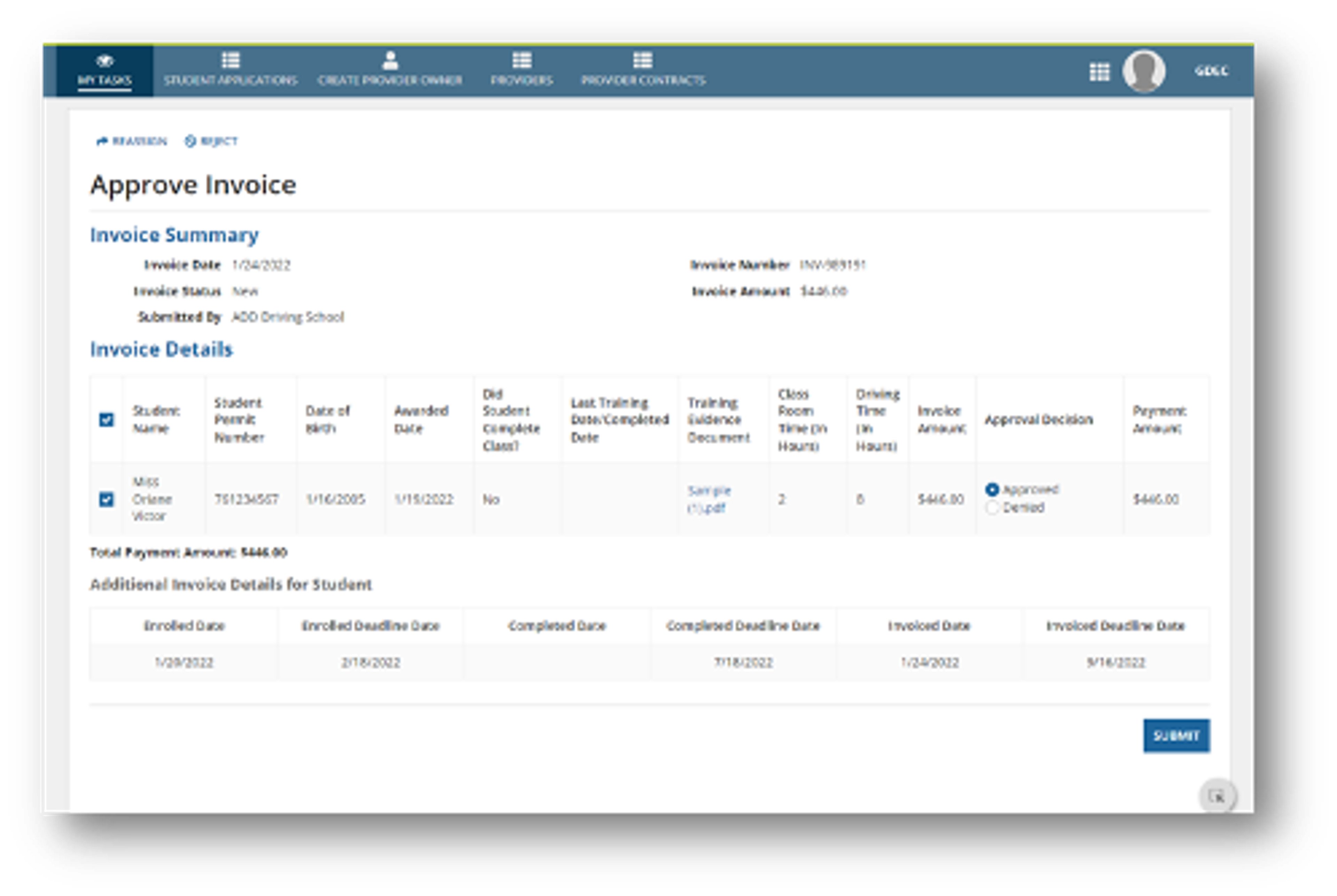 Grants Management screenshot 3