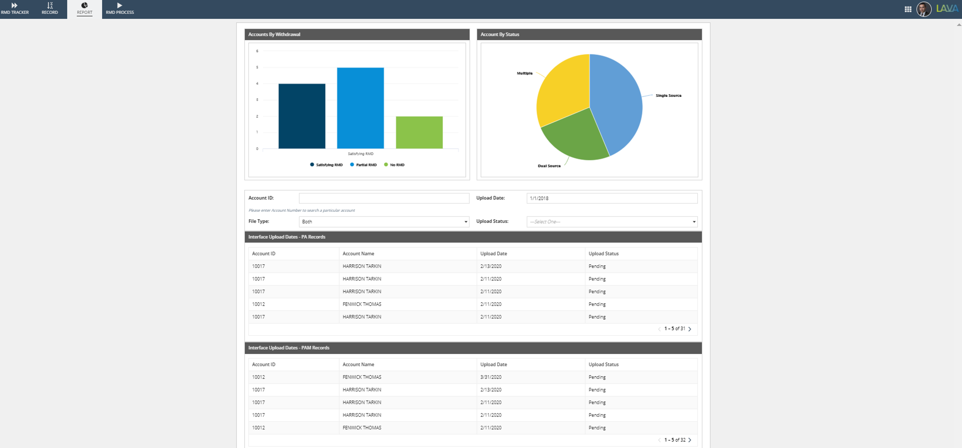 RMD Tracker screenshot 2