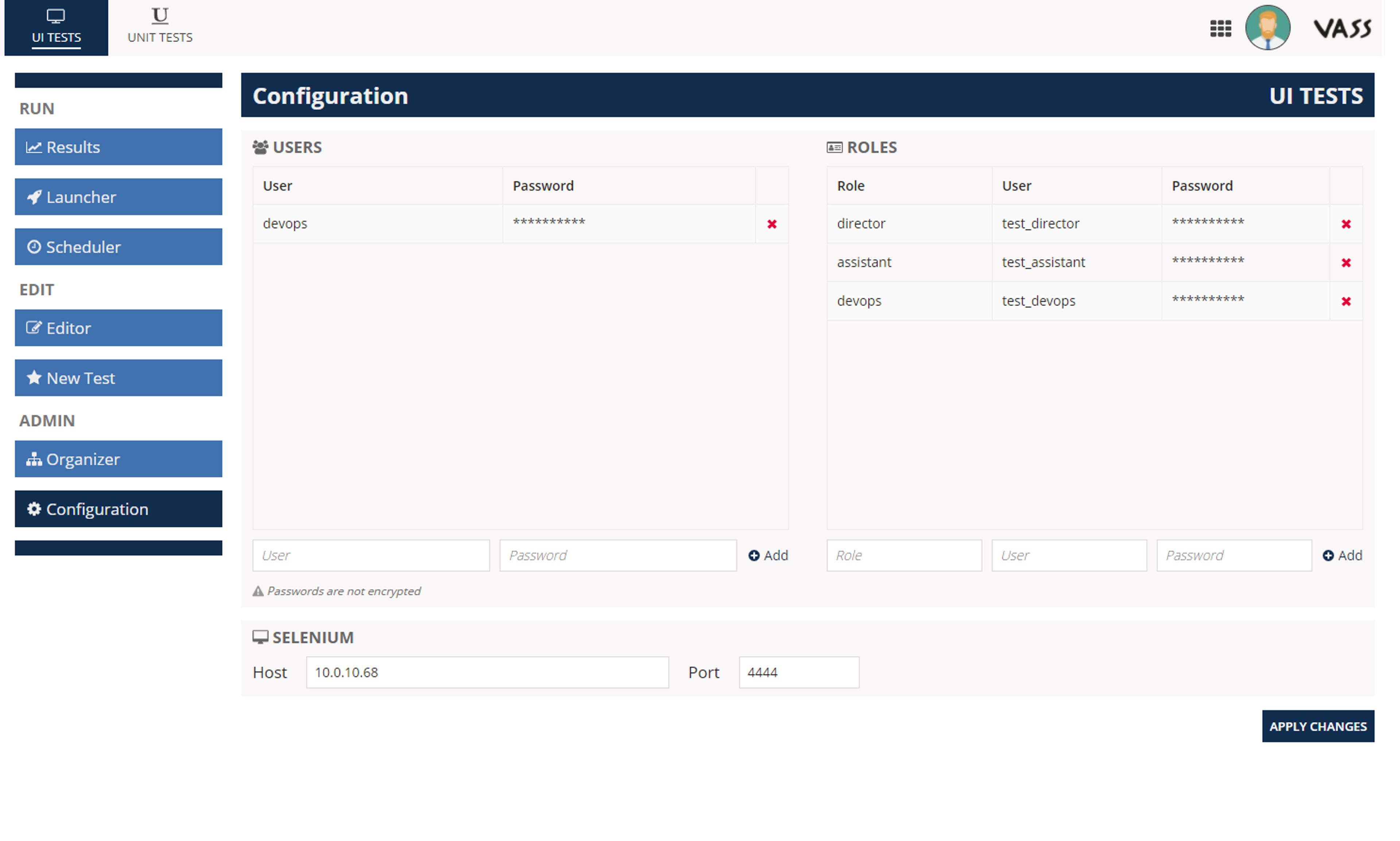 VASS Testing Suite screenshot 7