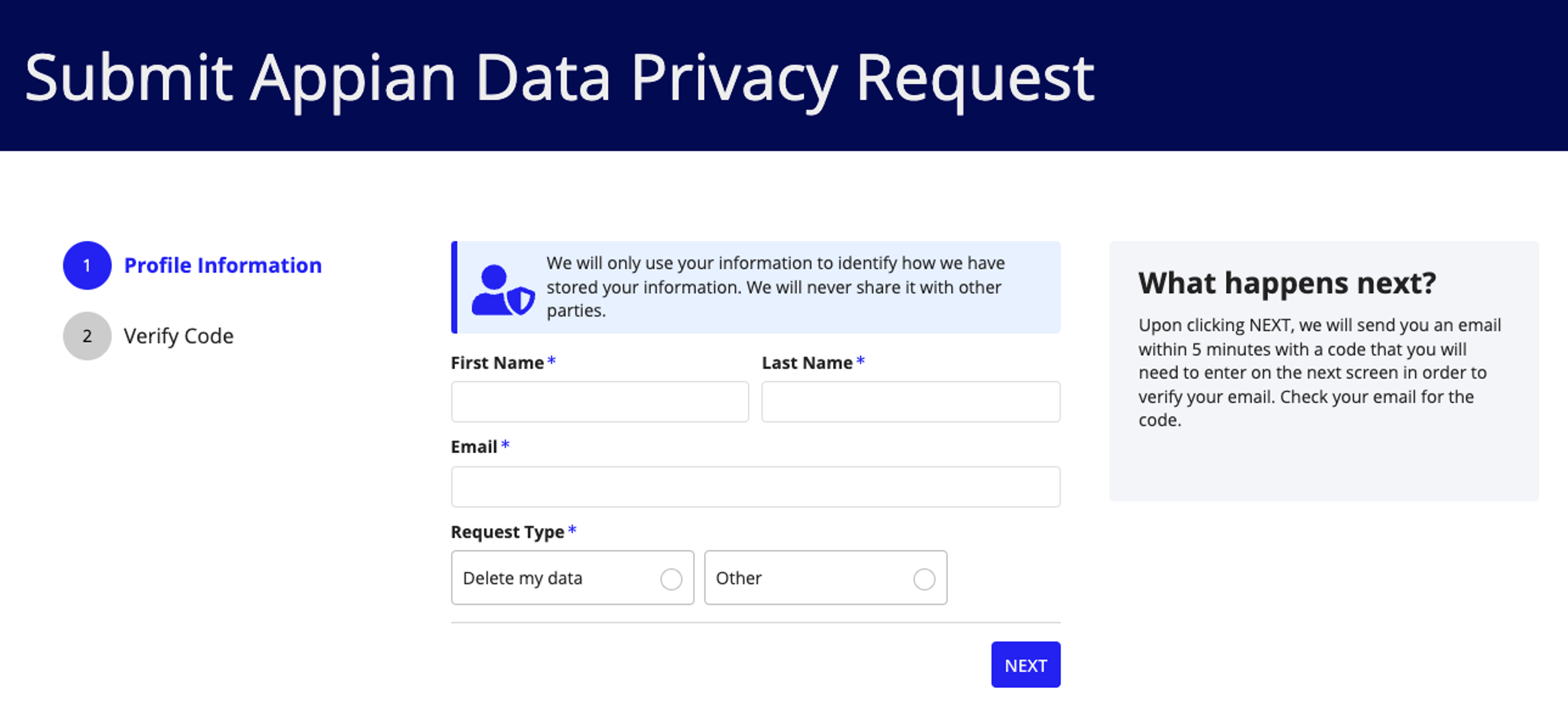 Appian Data Privacy screenshot 1
