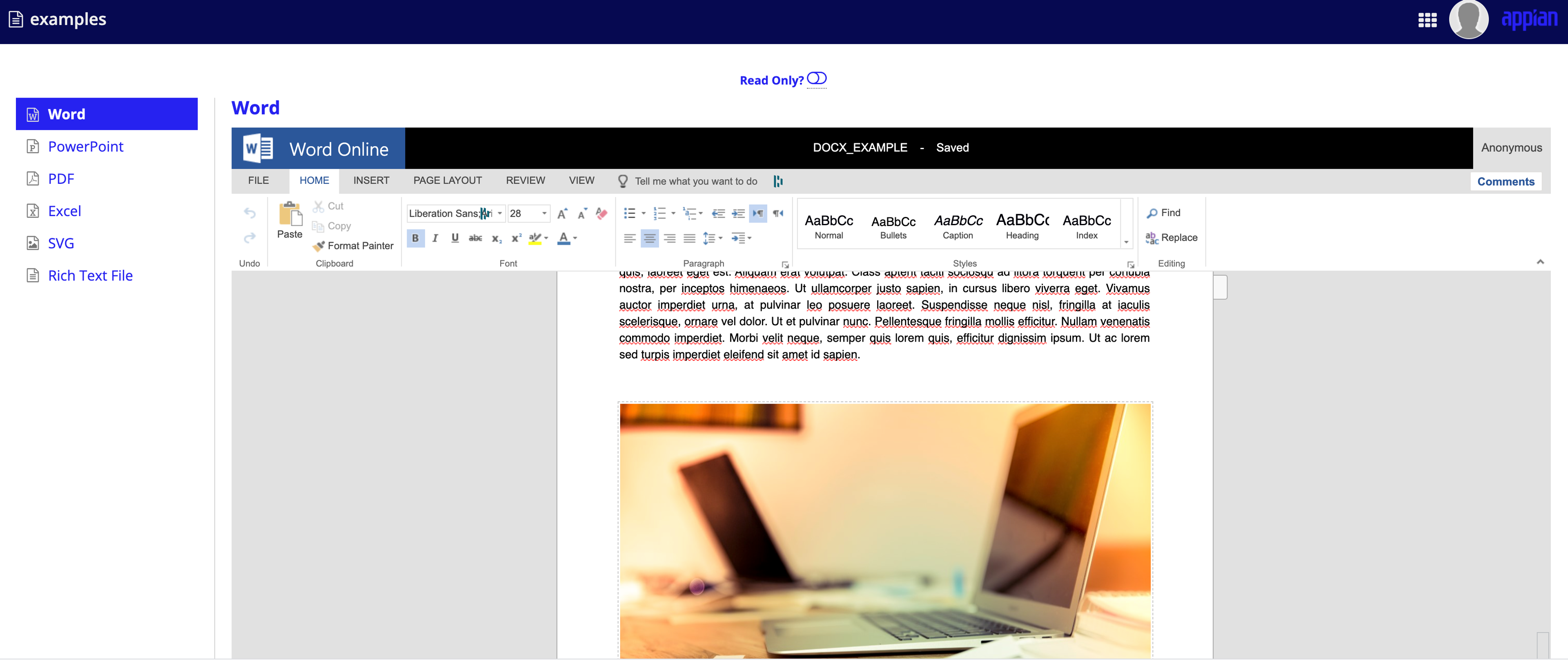 Online Office Functions screenshot 1