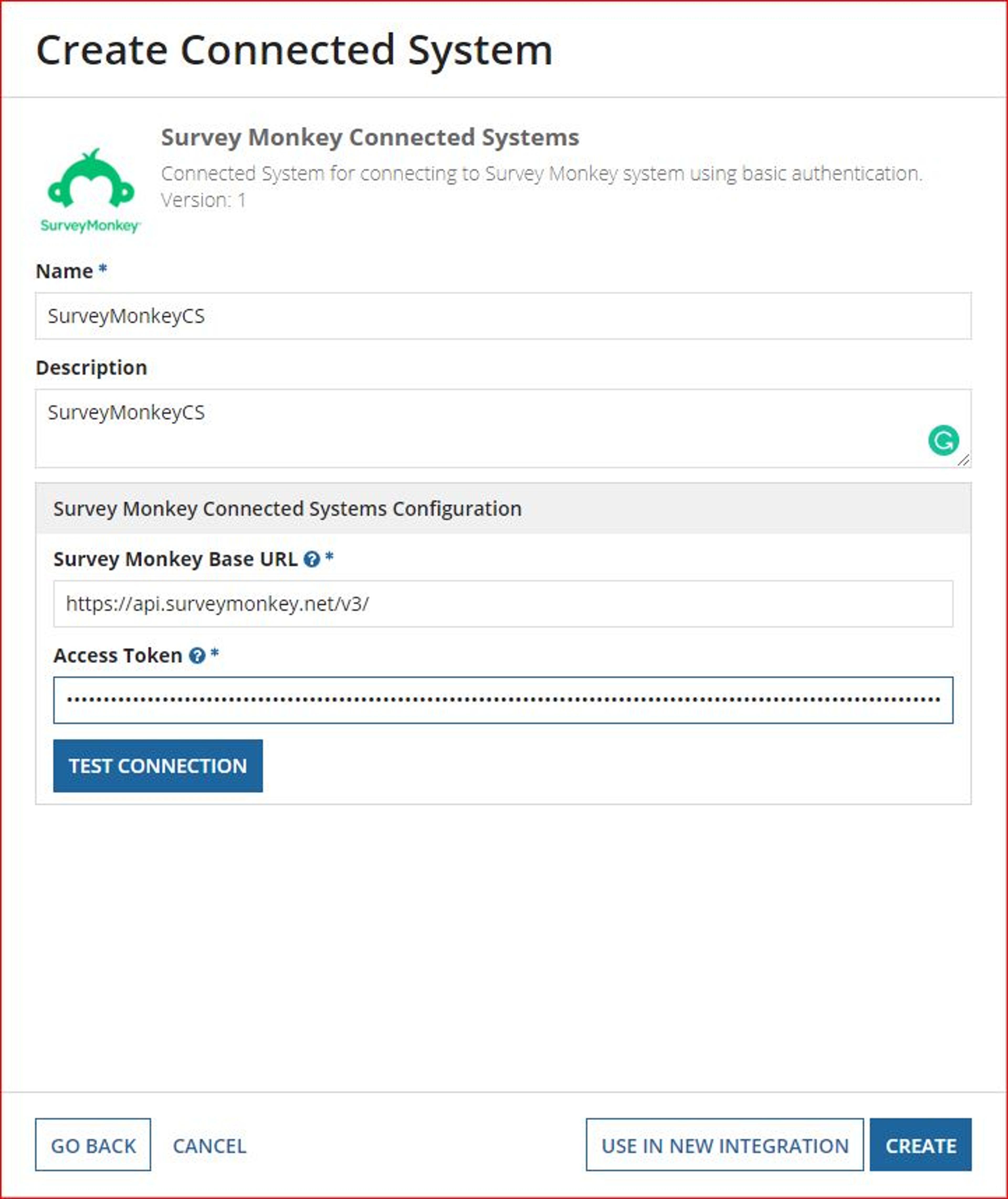 SurveyMonkey Connected System screenshot 2