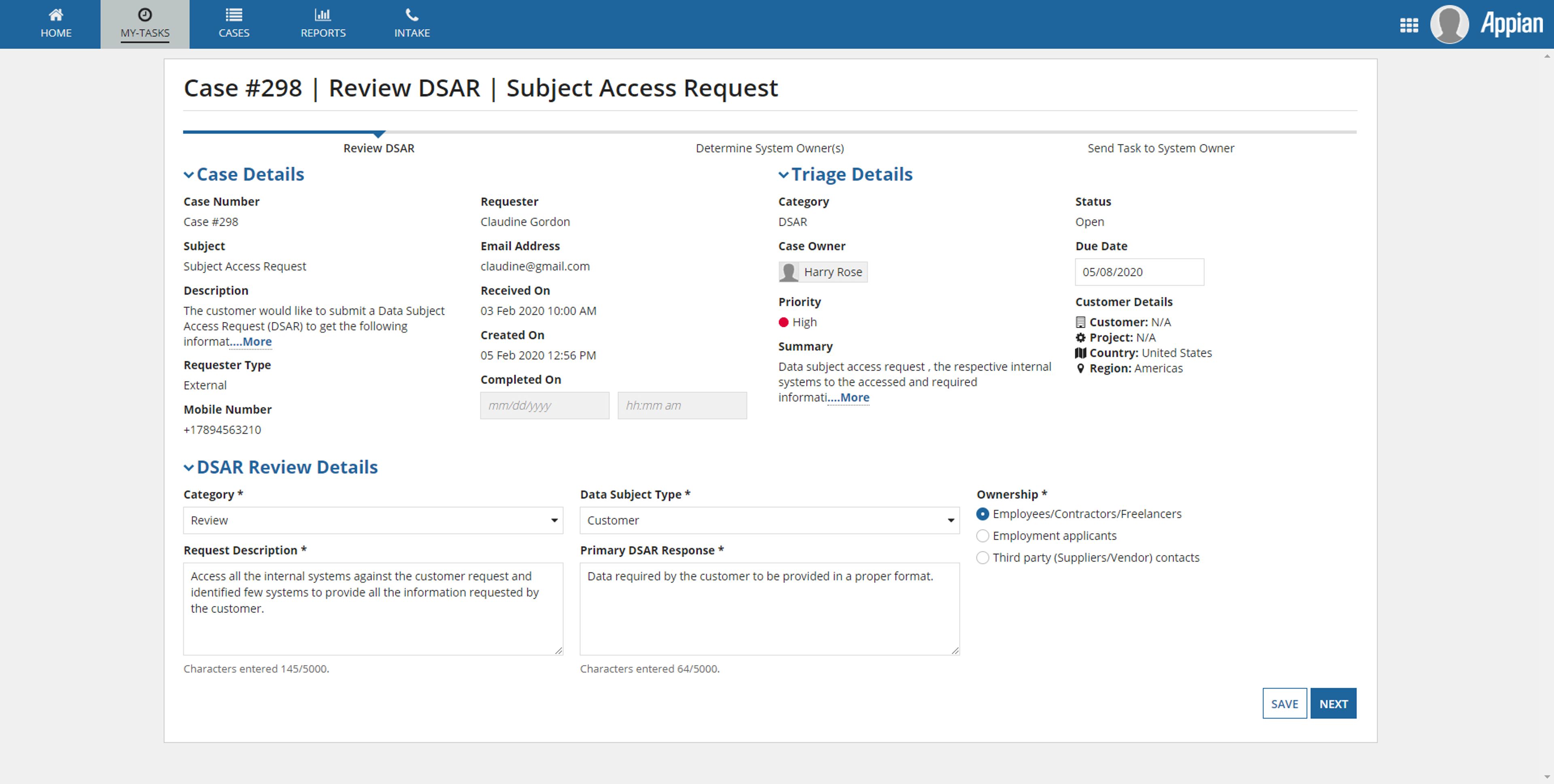 Data Subject & Security Request System screenshot 8