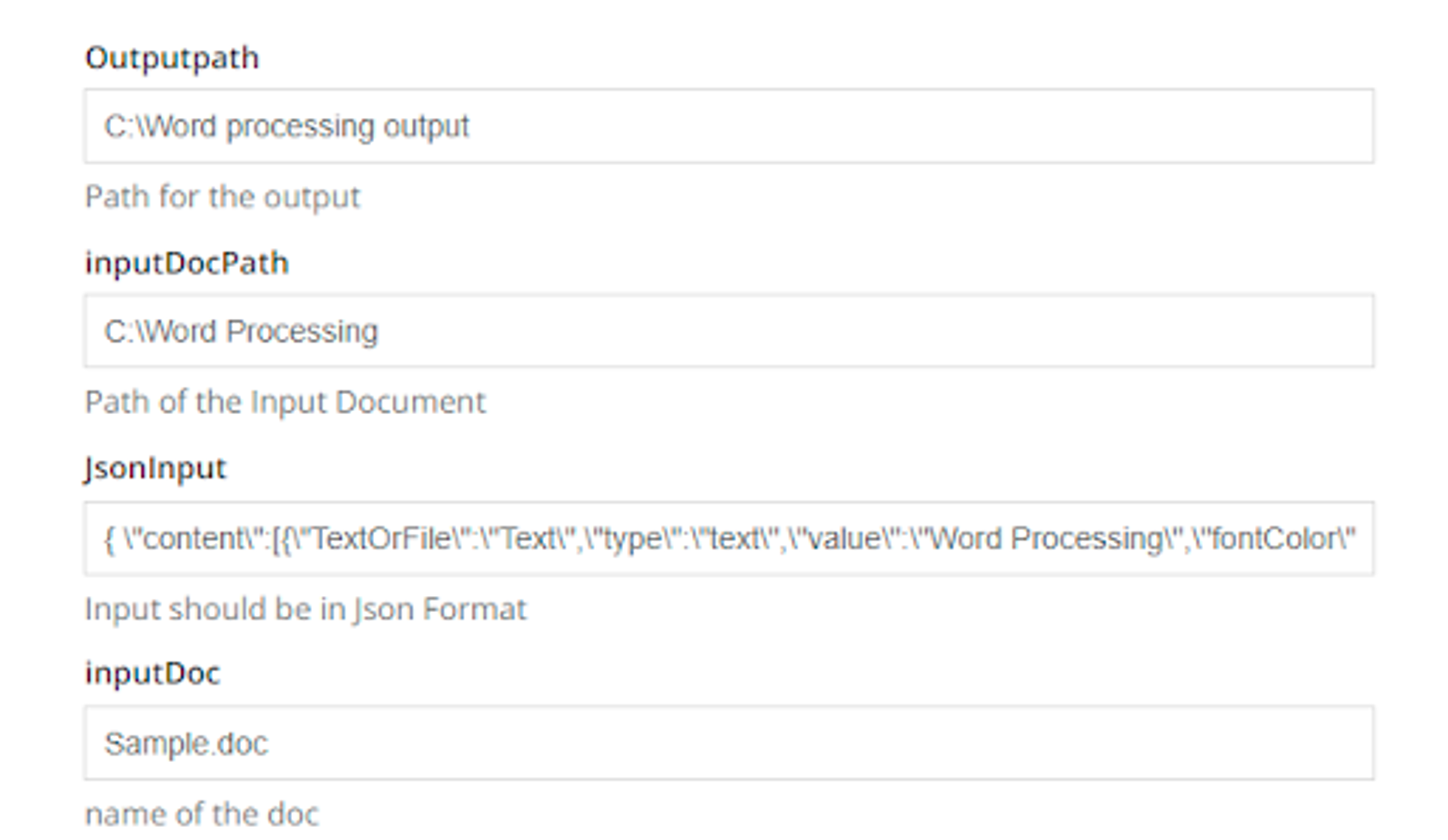 Word Processing bot screenshot 3