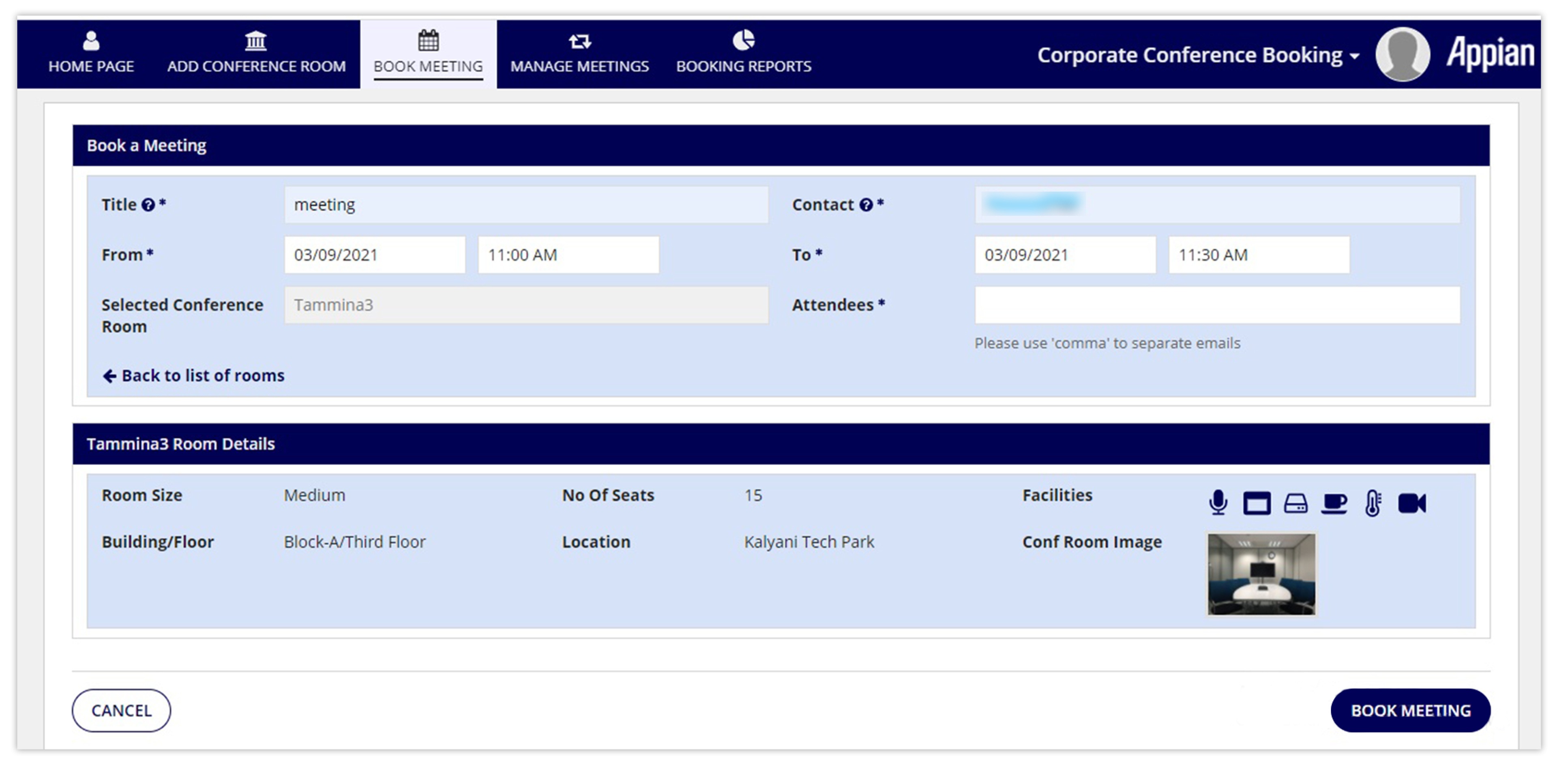 Corporate Conference Booking screenshot 8