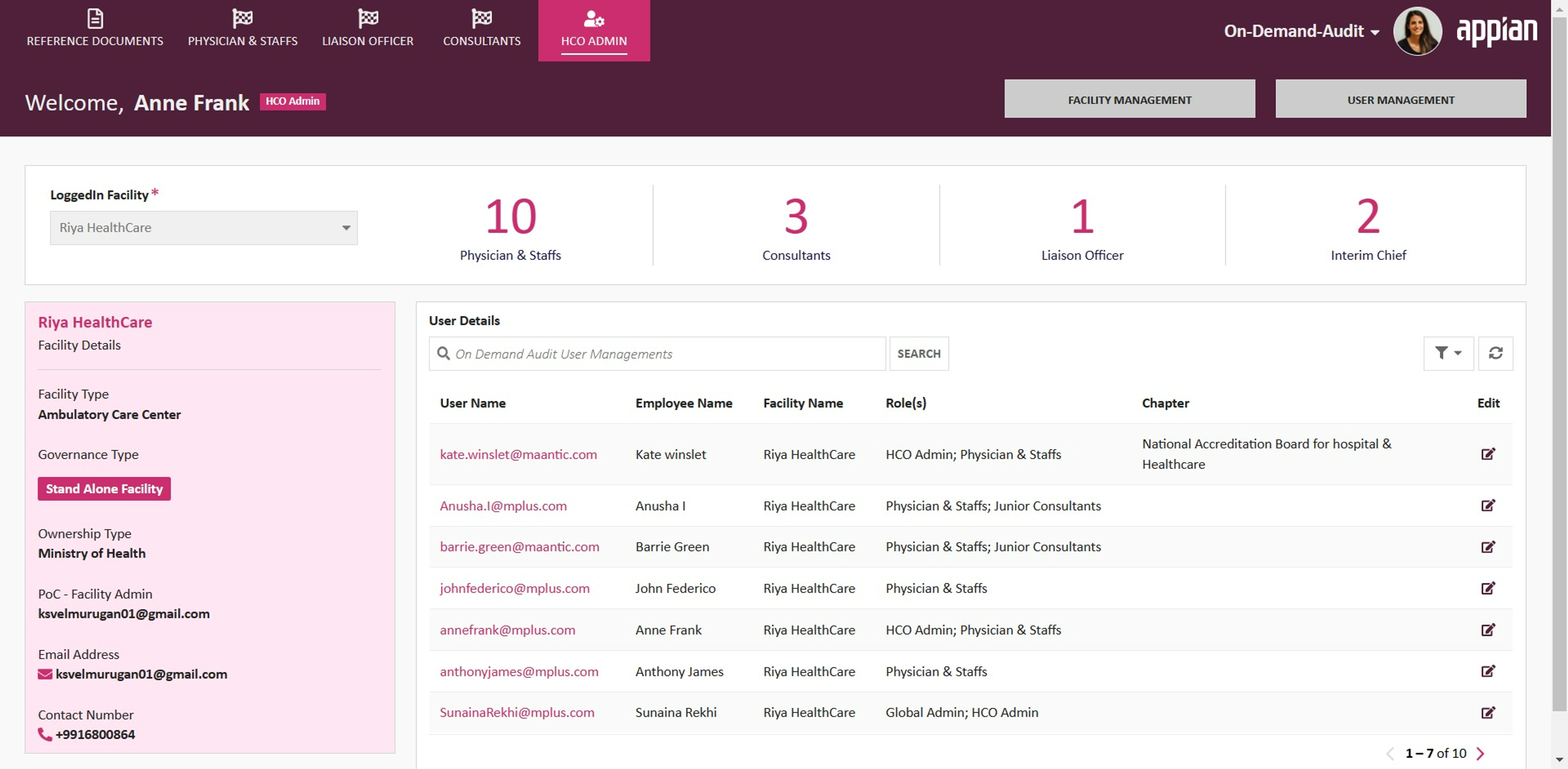 Maantics On Demand Audit (MODA) screenshot 4