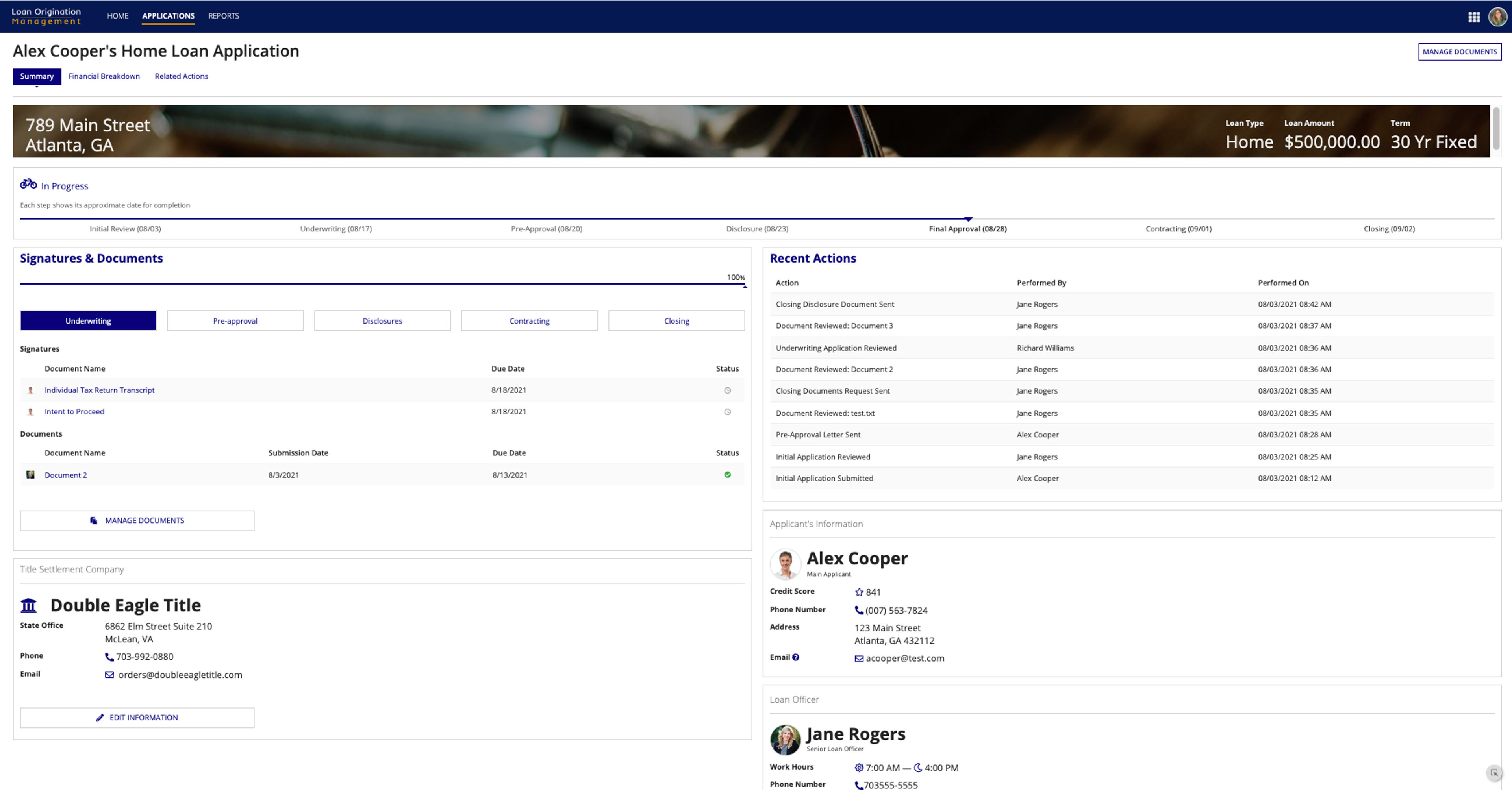 Loan Origination Management screenshot 3