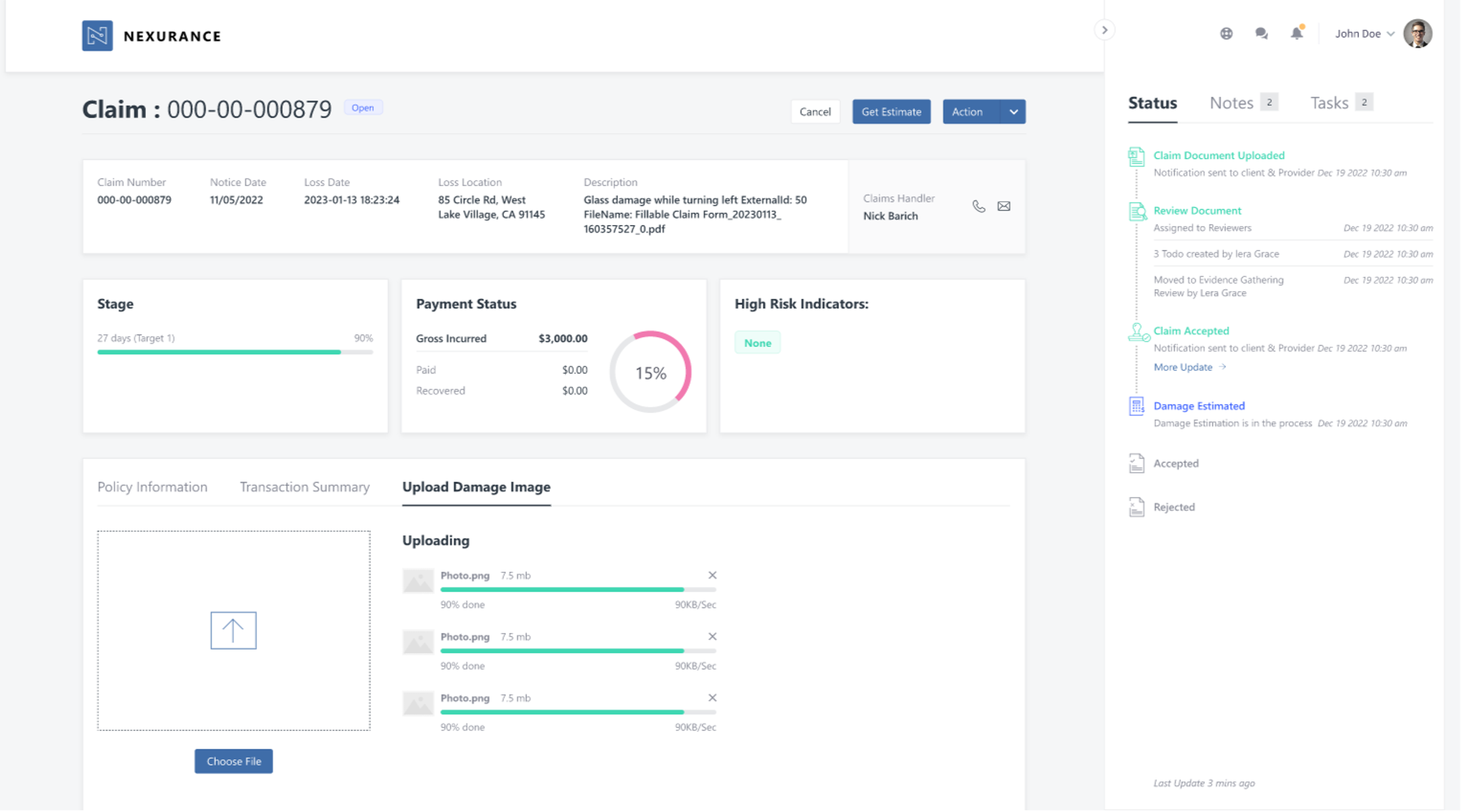 Nexurance - Straight Through Claims Processing screenshot 5
