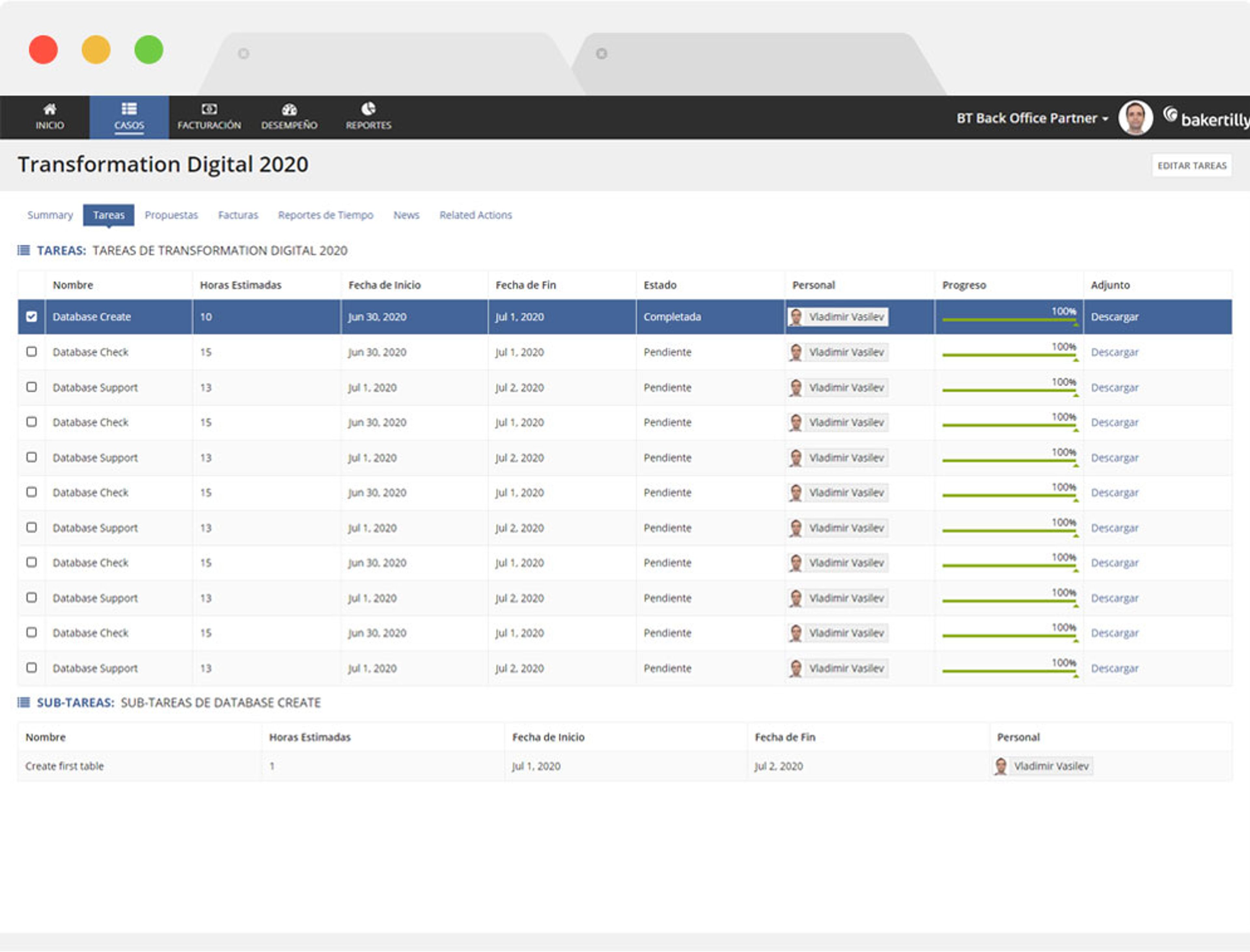 Baker Tilly Back Office Application screenshot 6