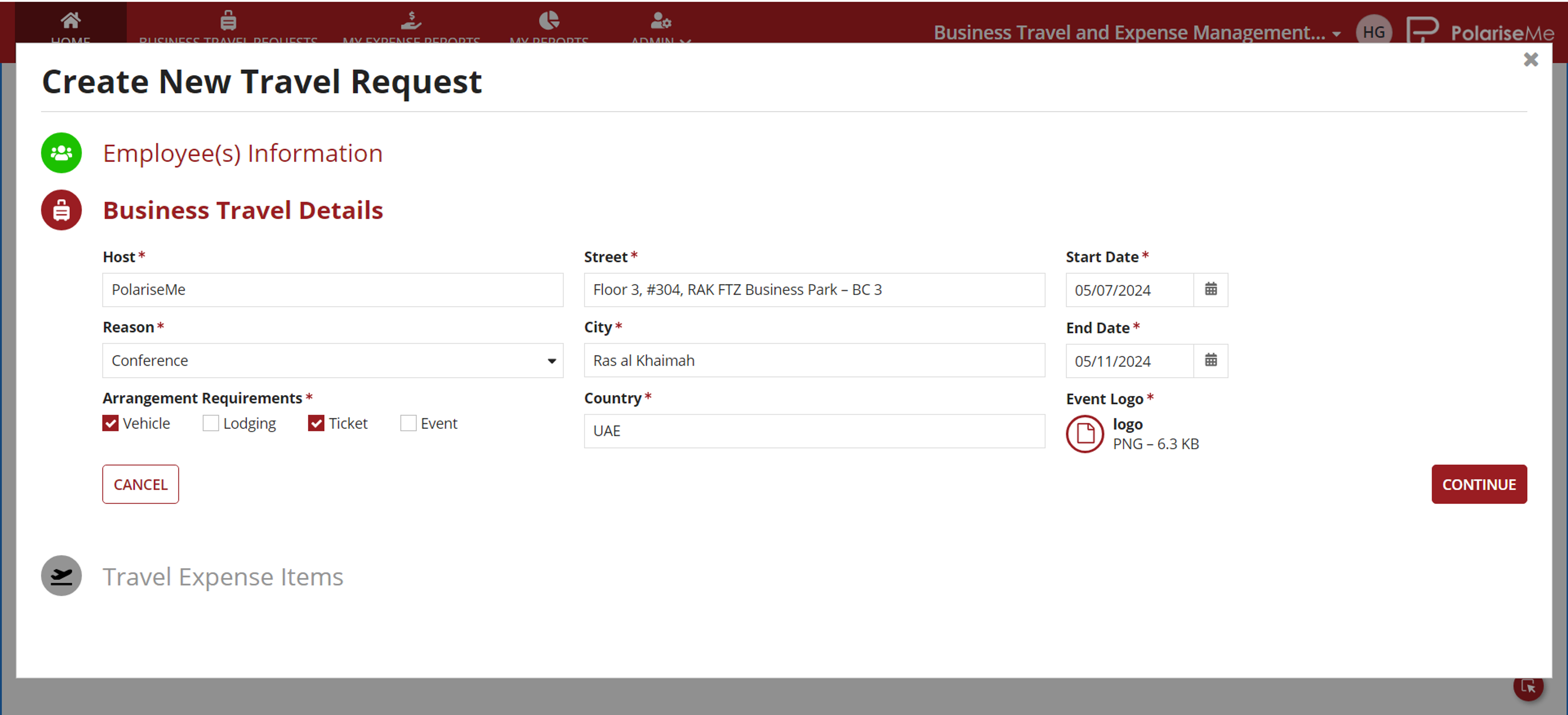 Business Travel and Expense Management screenshot 2