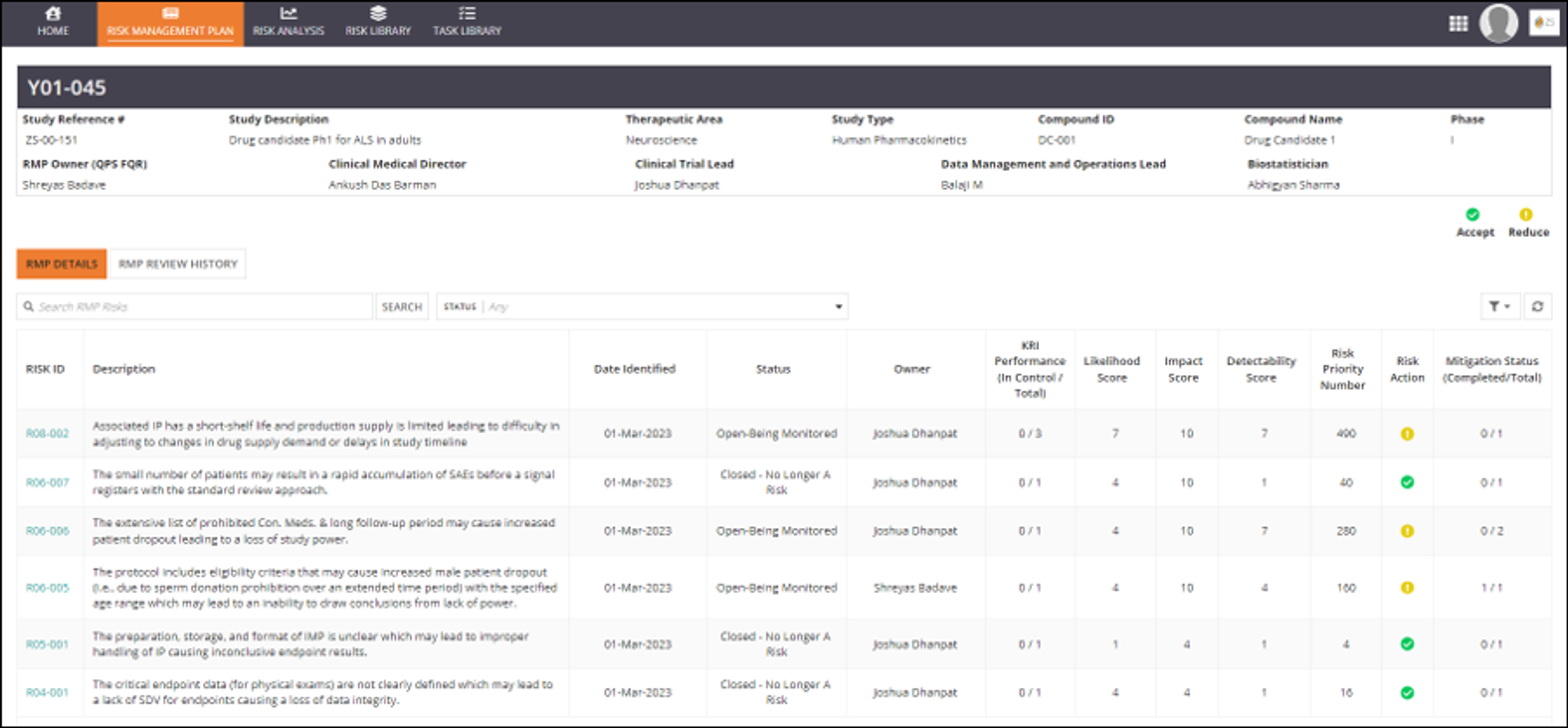 Enterprise Risk Assessment and Migration Solution (ERAMS)  screenshot 5