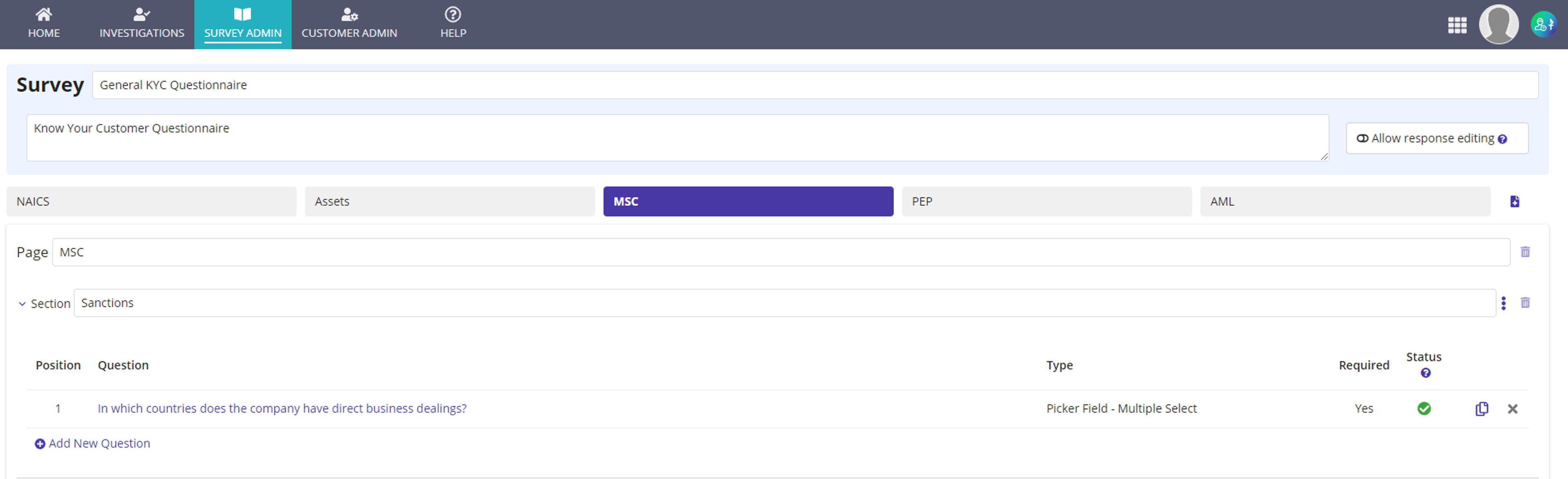 Know Your Customer Questionnaire  screenshot 5
