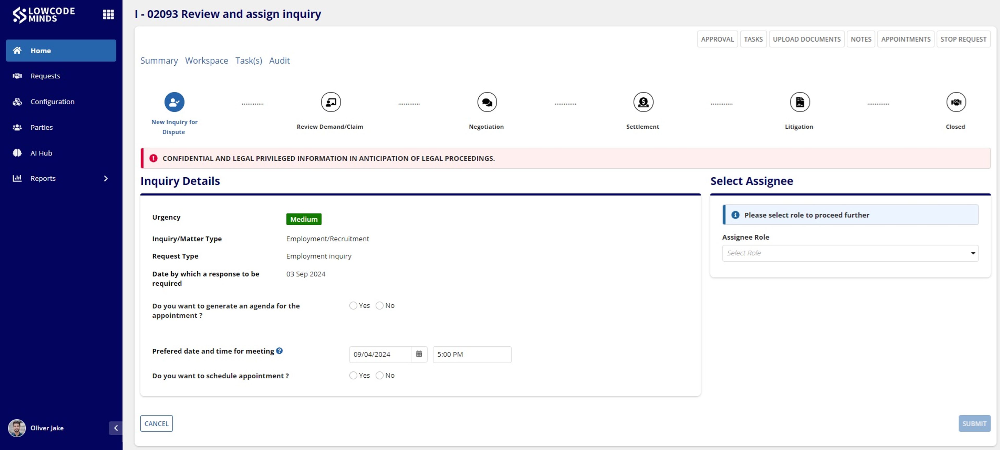 Lowcodeminds Legal-Hub Solution screenshot 4