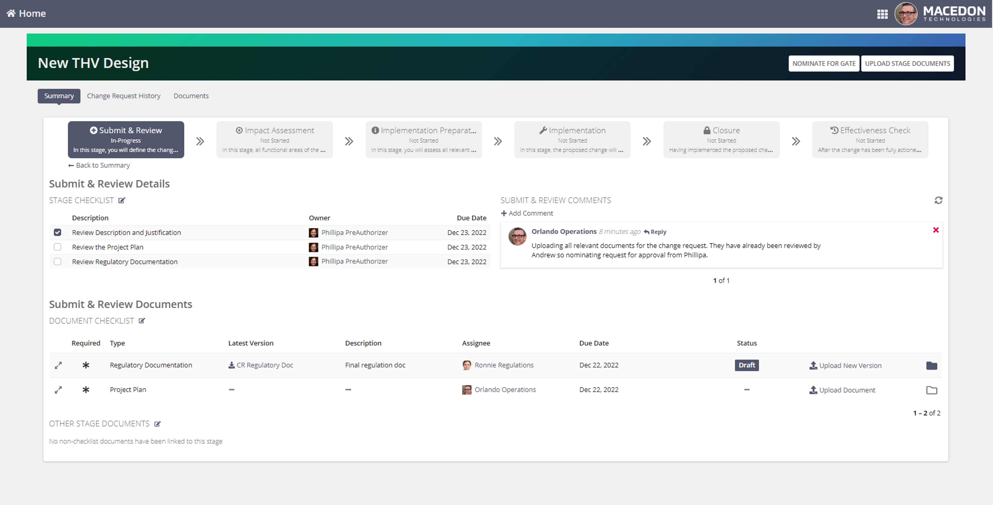 Regulatory Change Control Management screenshot 4