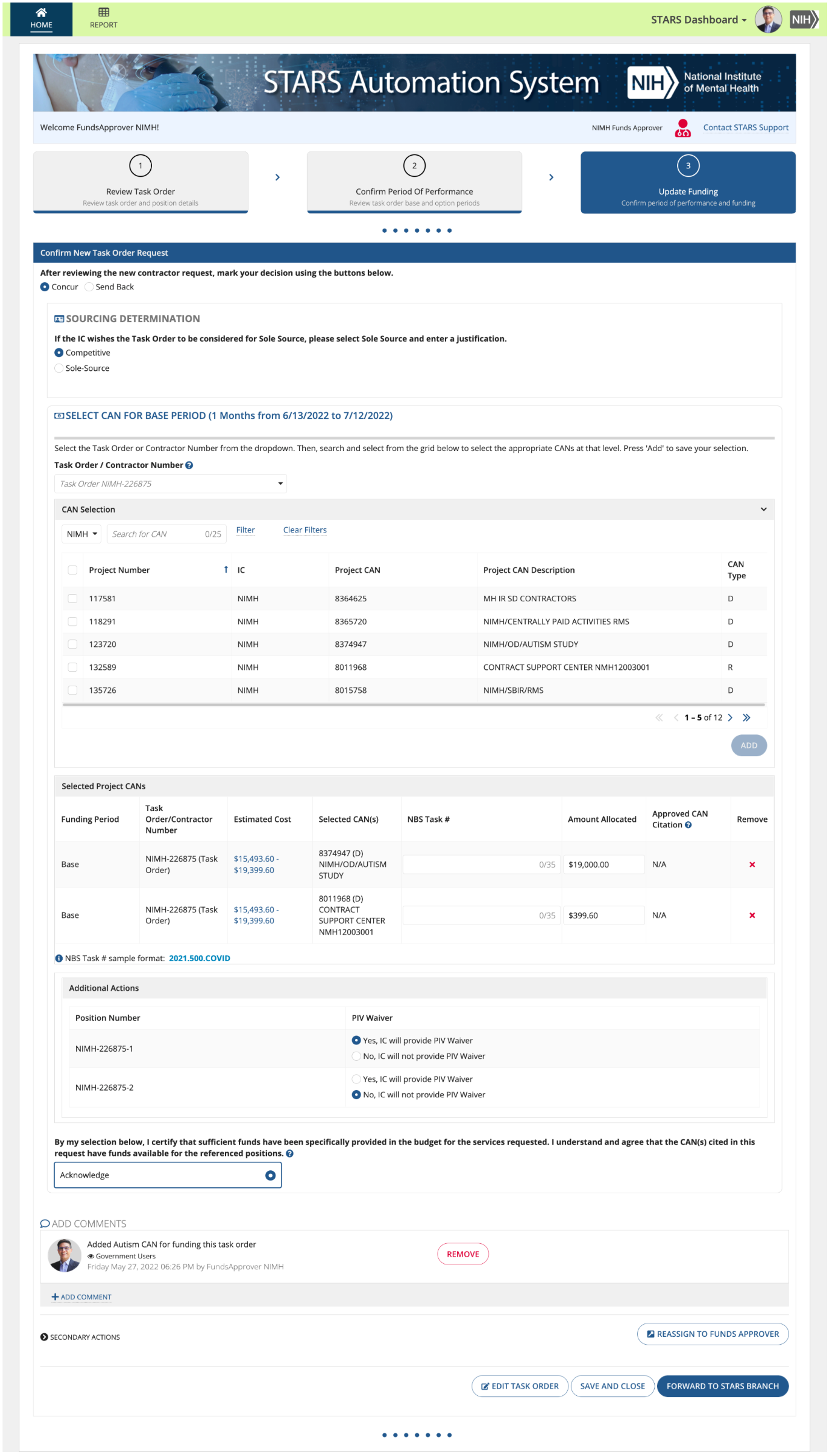Contracts and Task Order Management System screenshot 3