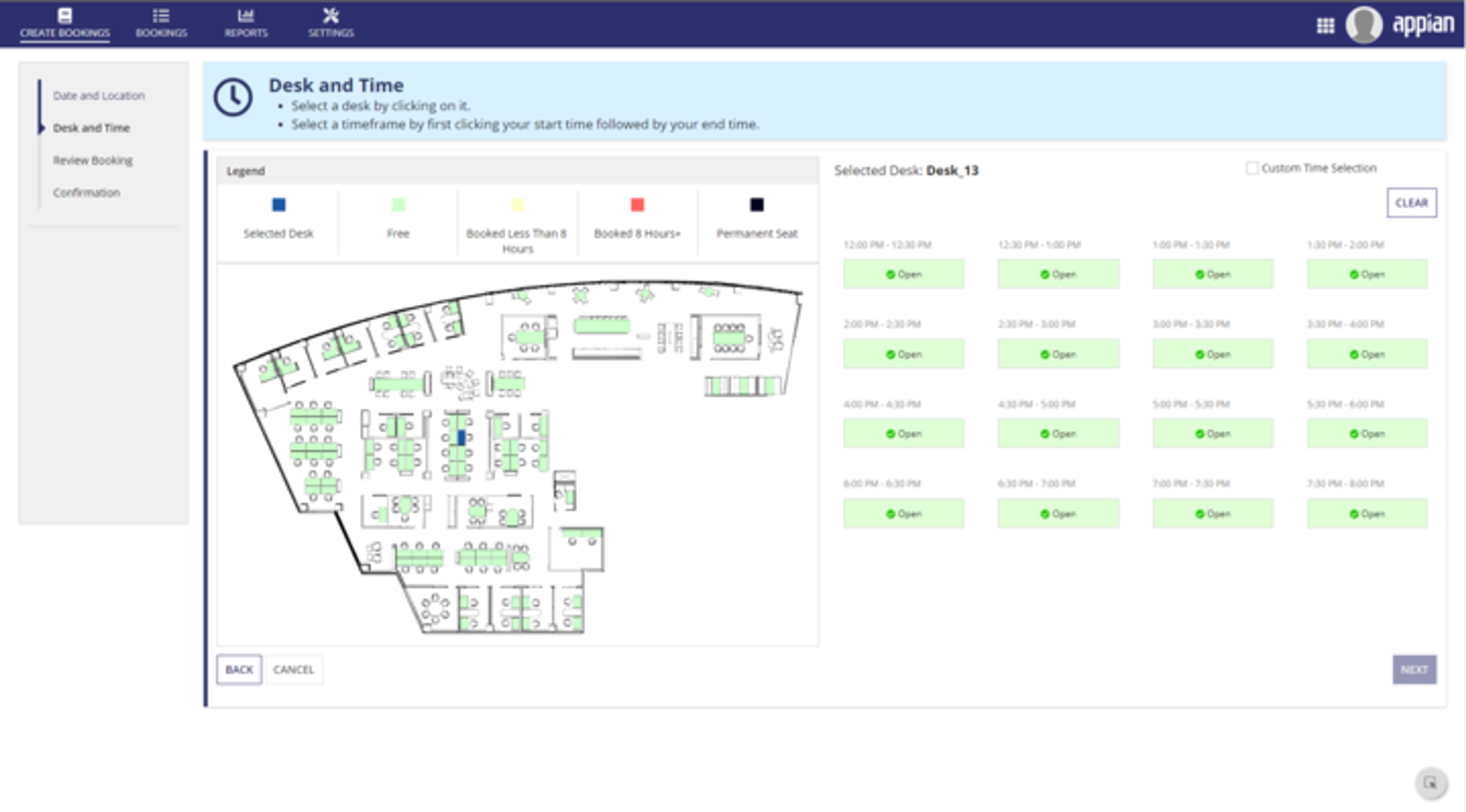 Hoteling Desk Reservation screenshot 2