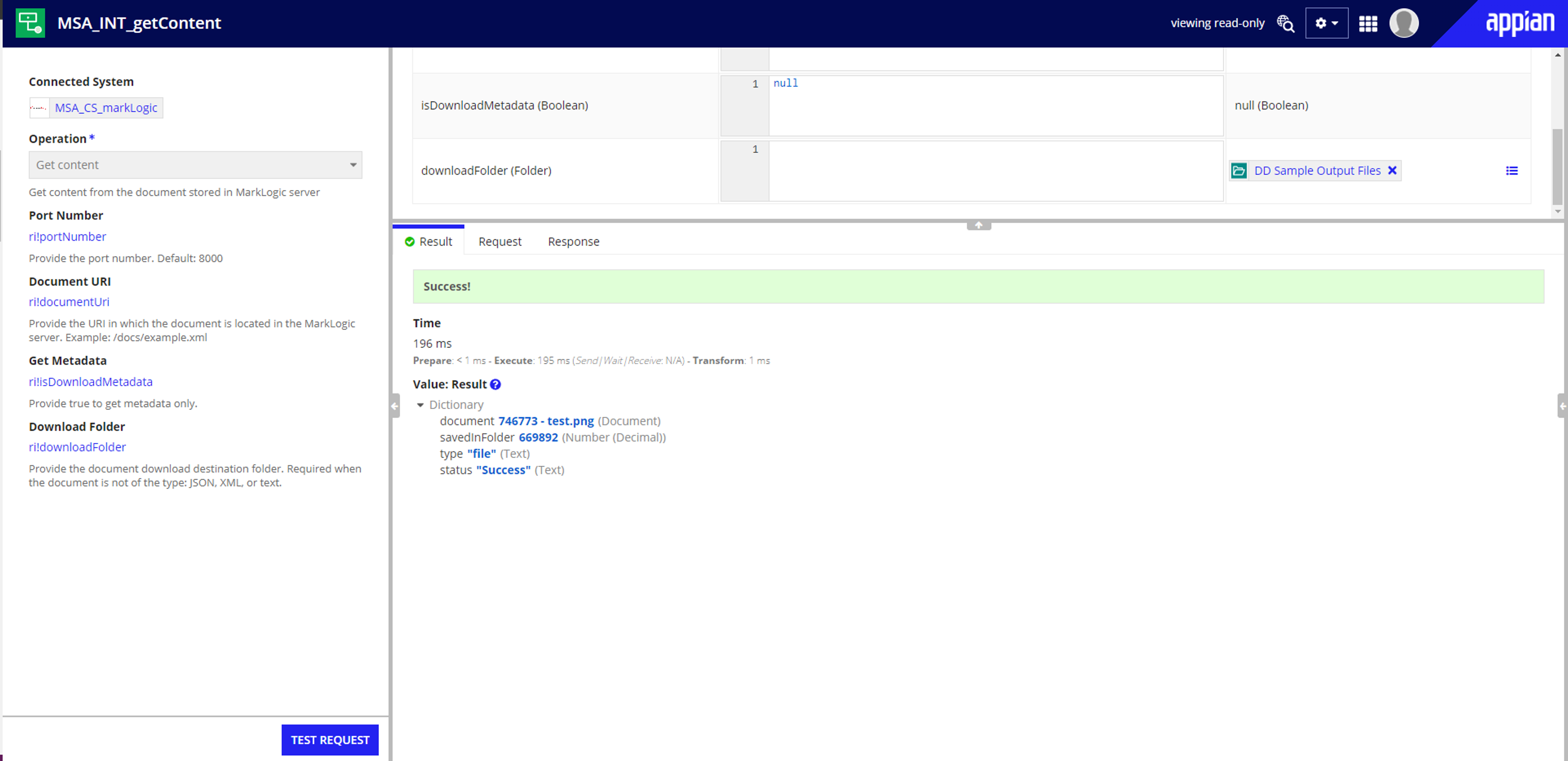 Appian Connected Systems - MarkLogic screenshot 3