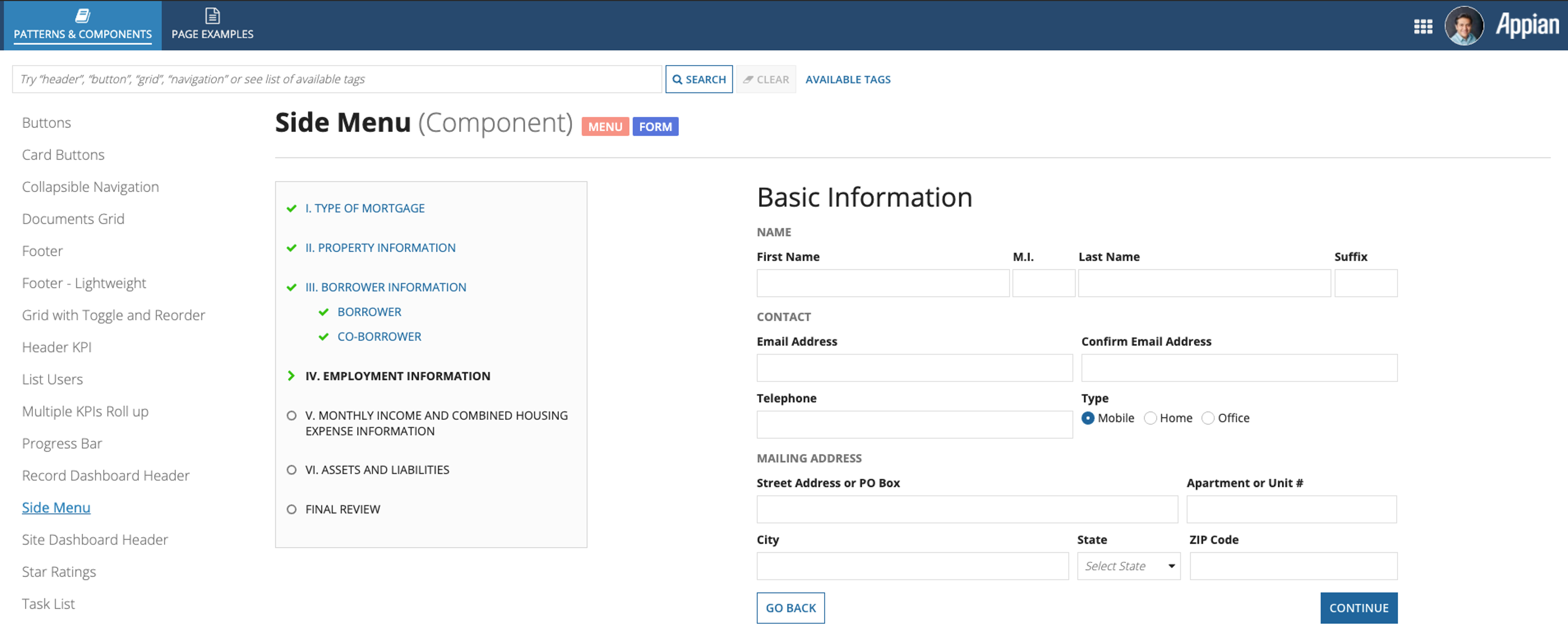Common Interface Patterns and Components screenshot 4
