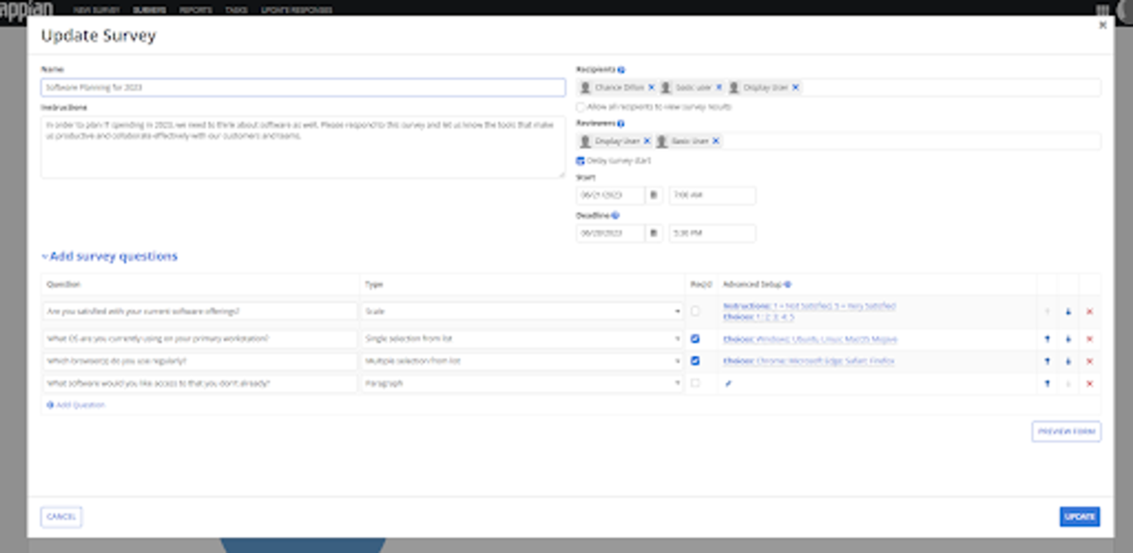 Survey App screenshot 3