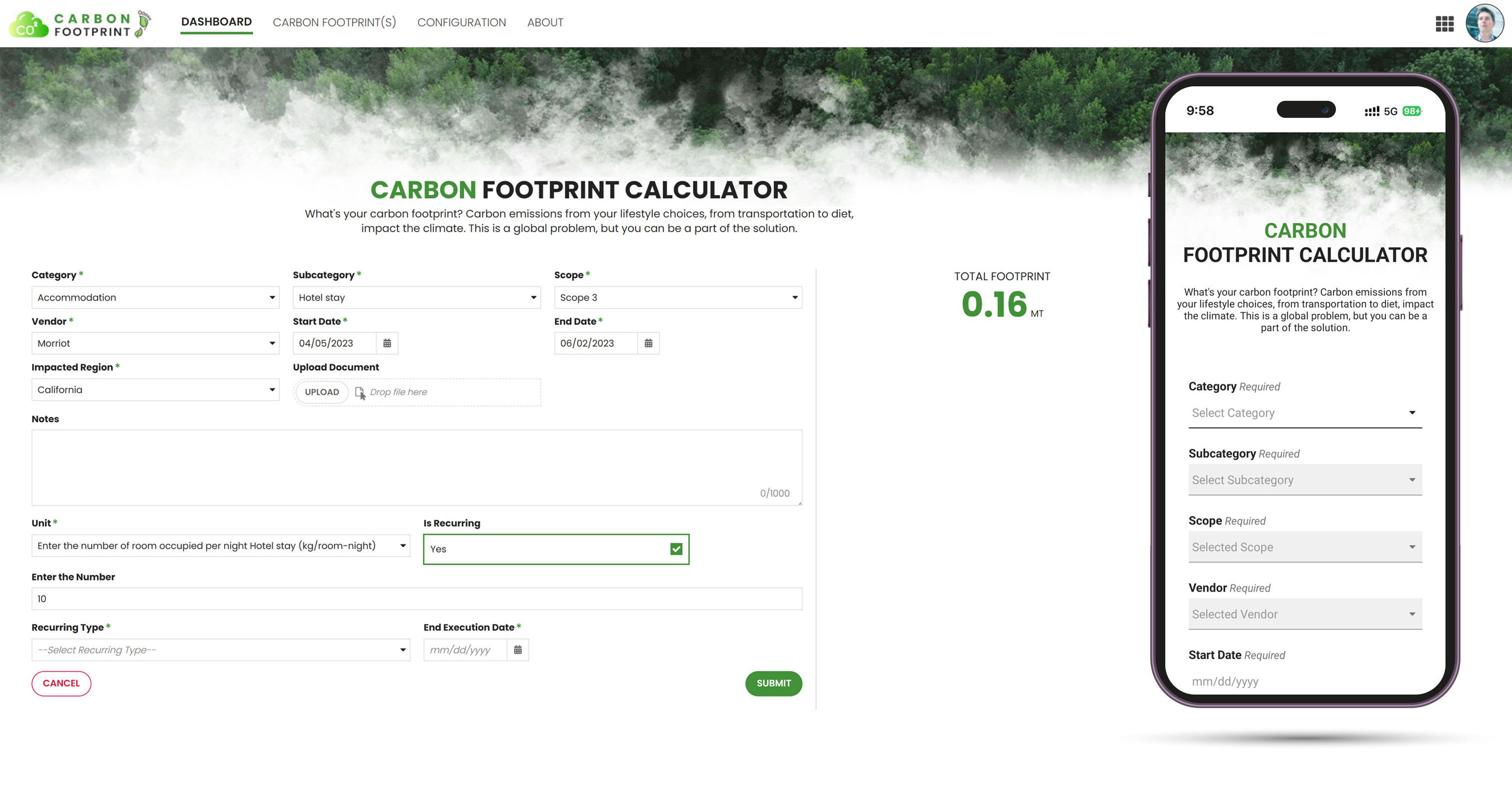 ESG Carbon Footprint screenshot 4