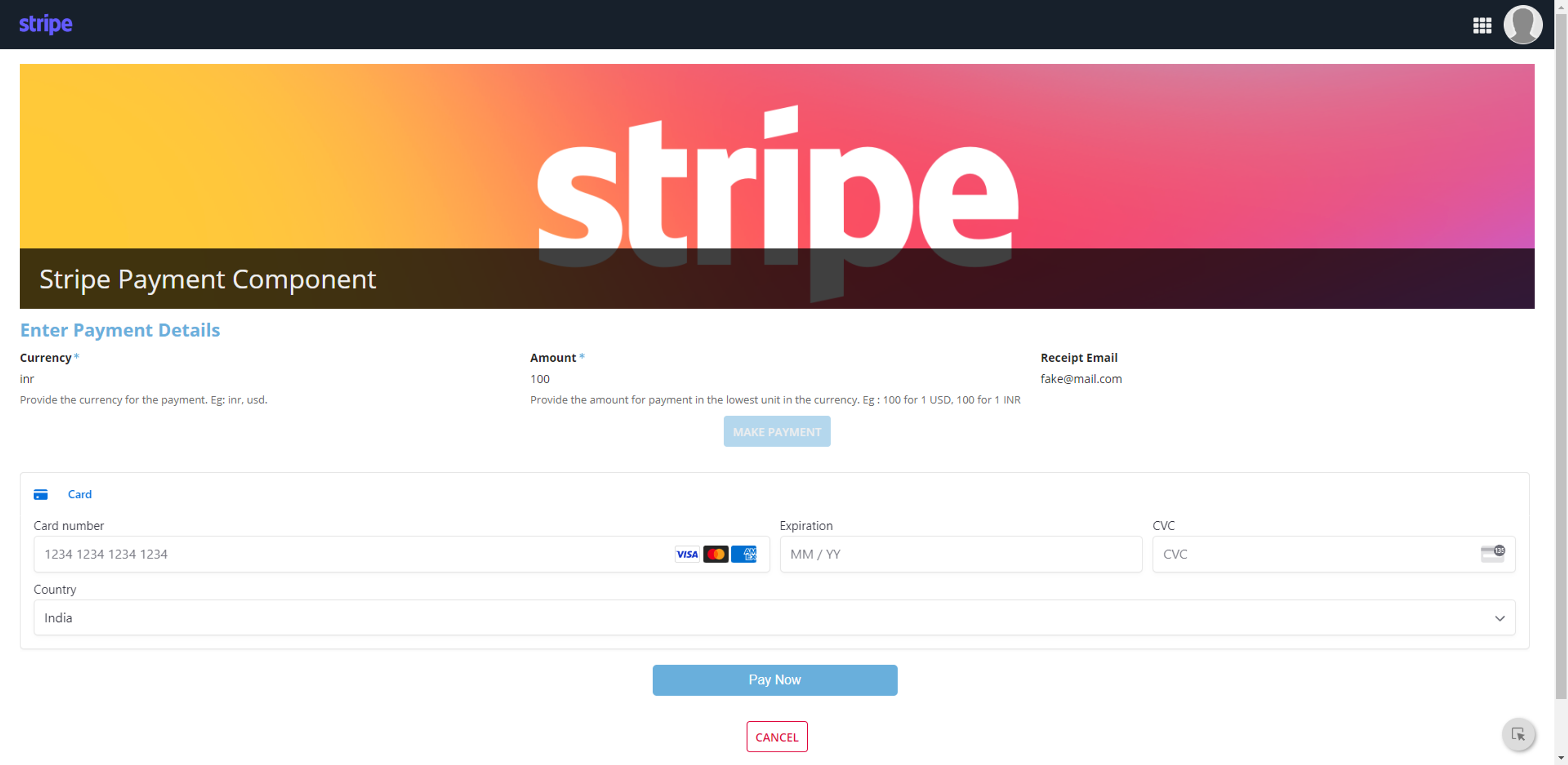 Stripe screenshot 3