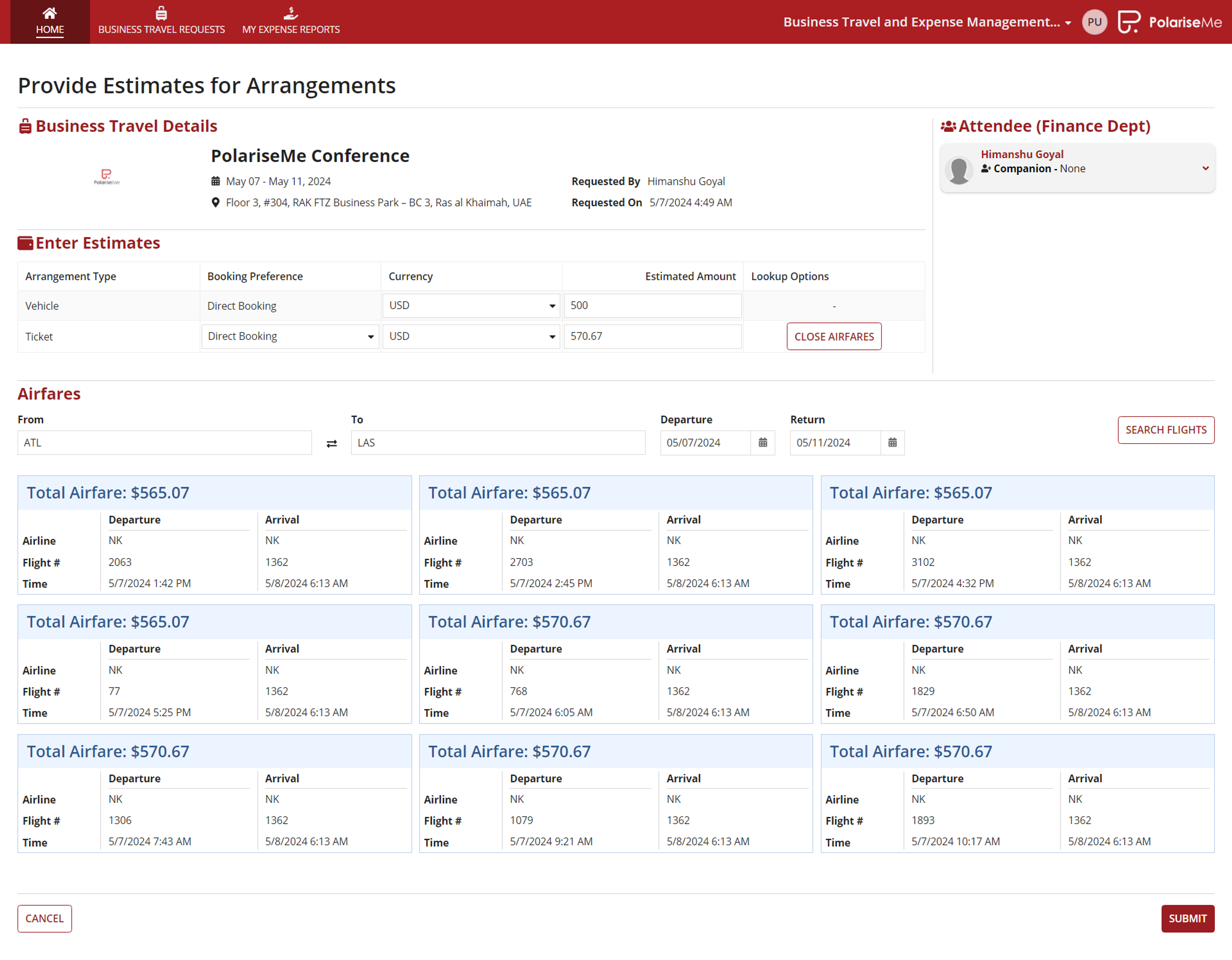 Business Travel and Expense Management screenshot 4