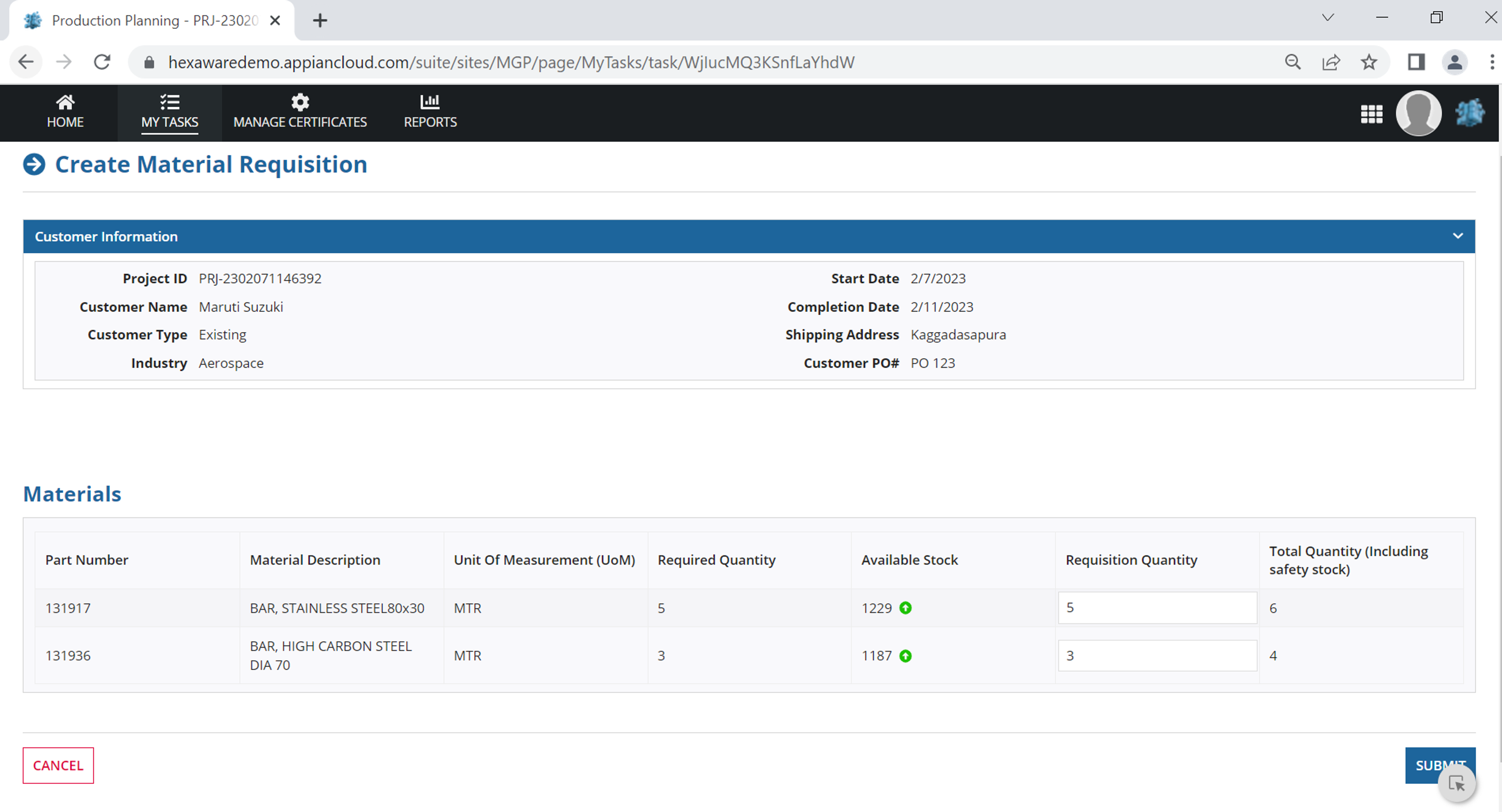 Manufacturing Governance Platform (MGP)  screenshot 9