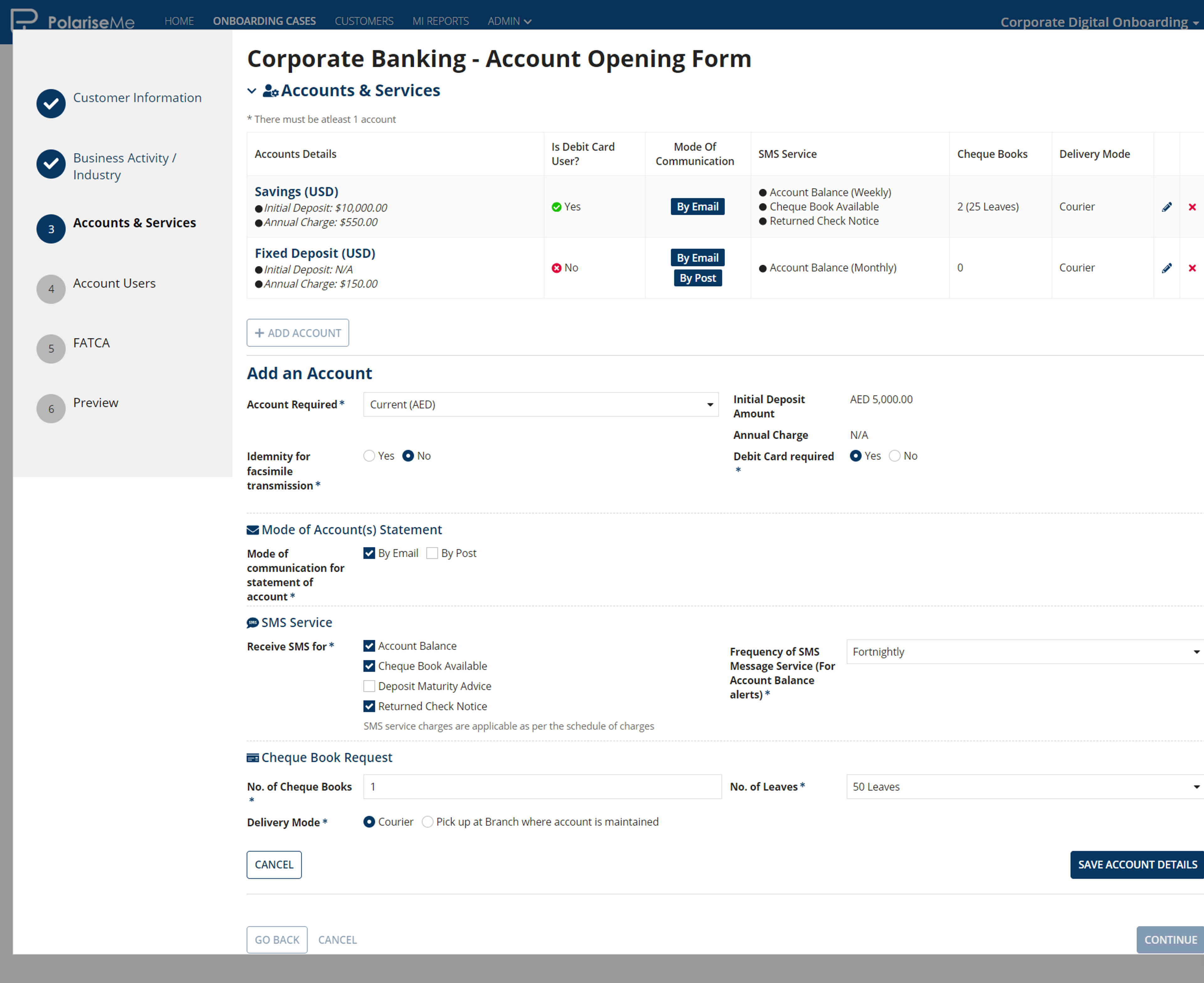 Digital Onboarding for Corporate Banking screenshot 3
