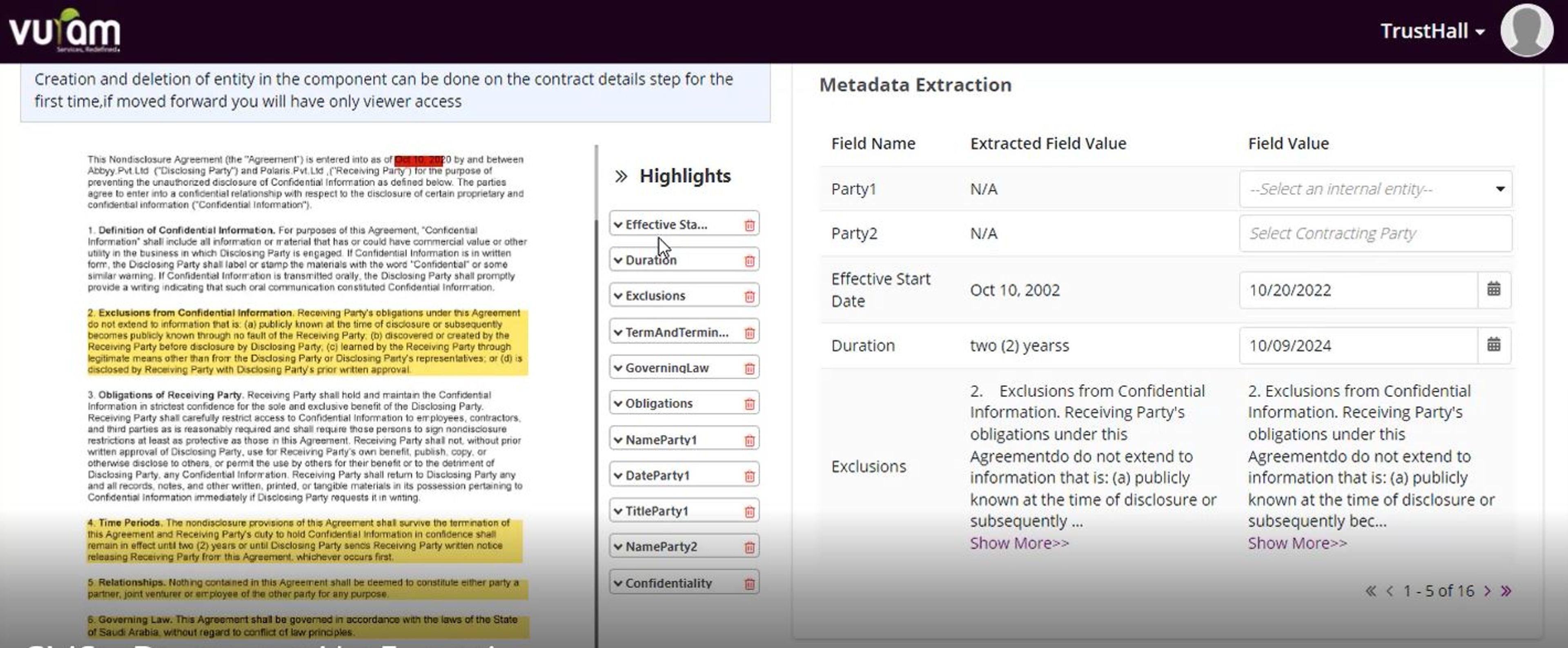 TrustHall - Contract Management System screenshot 6