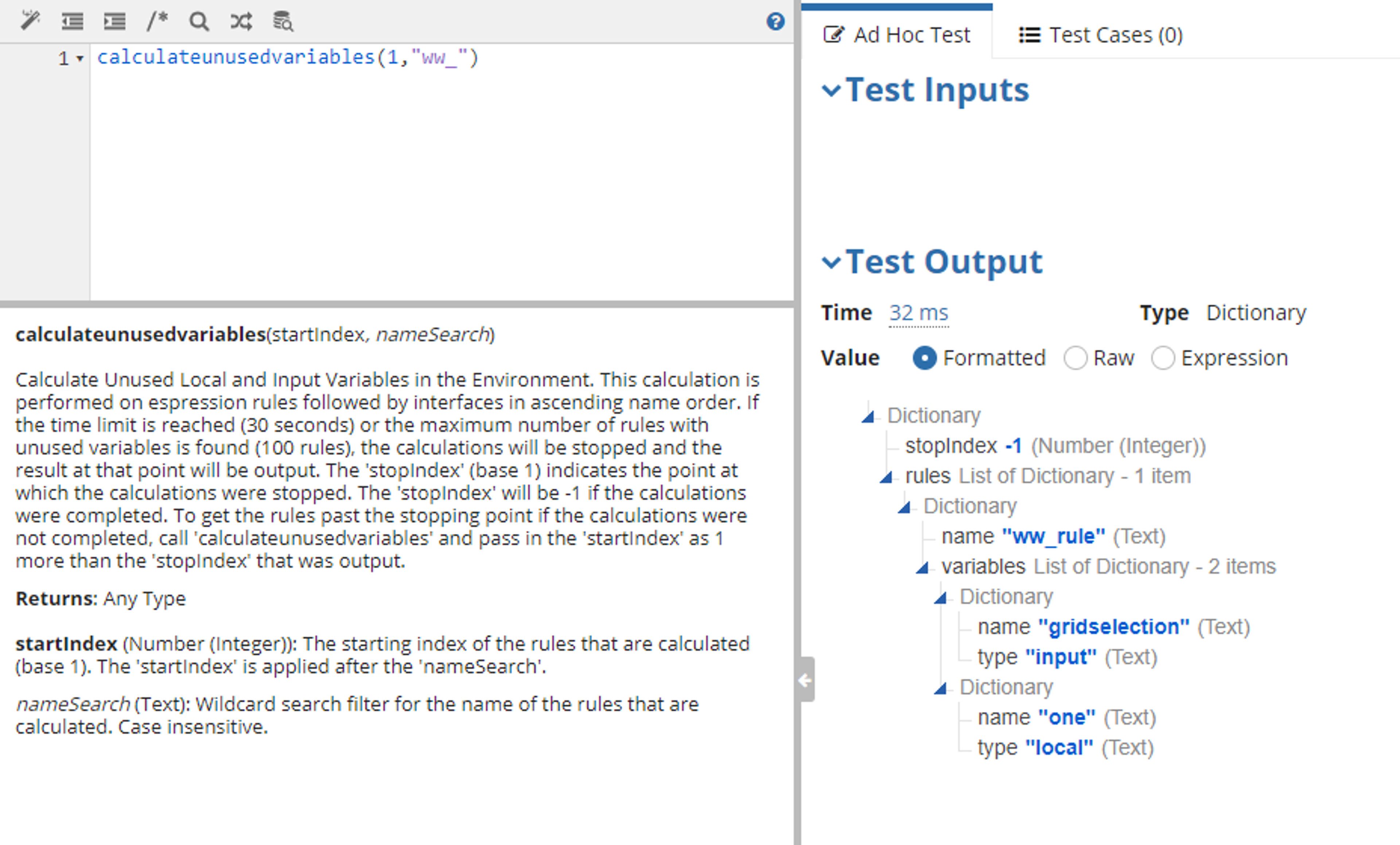 Calculate Unused Variables screenshot 5