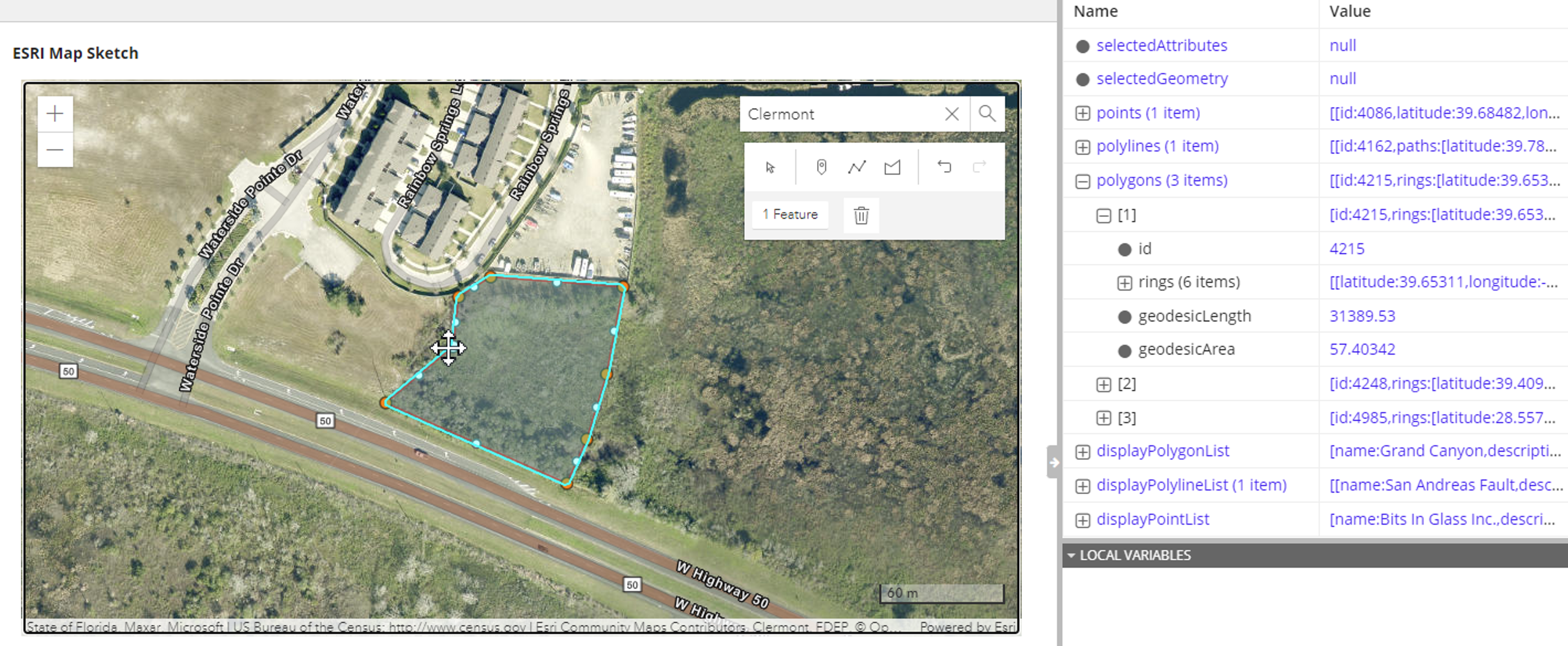 esriMapSketchField screenshot 2