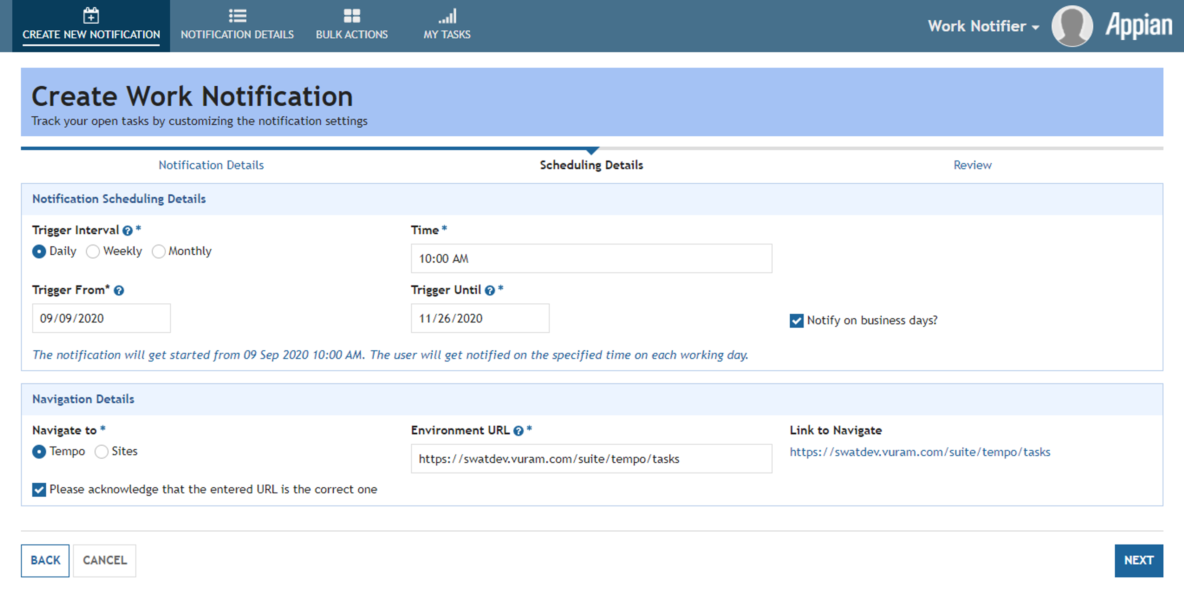Work Notifier  screenshot 7