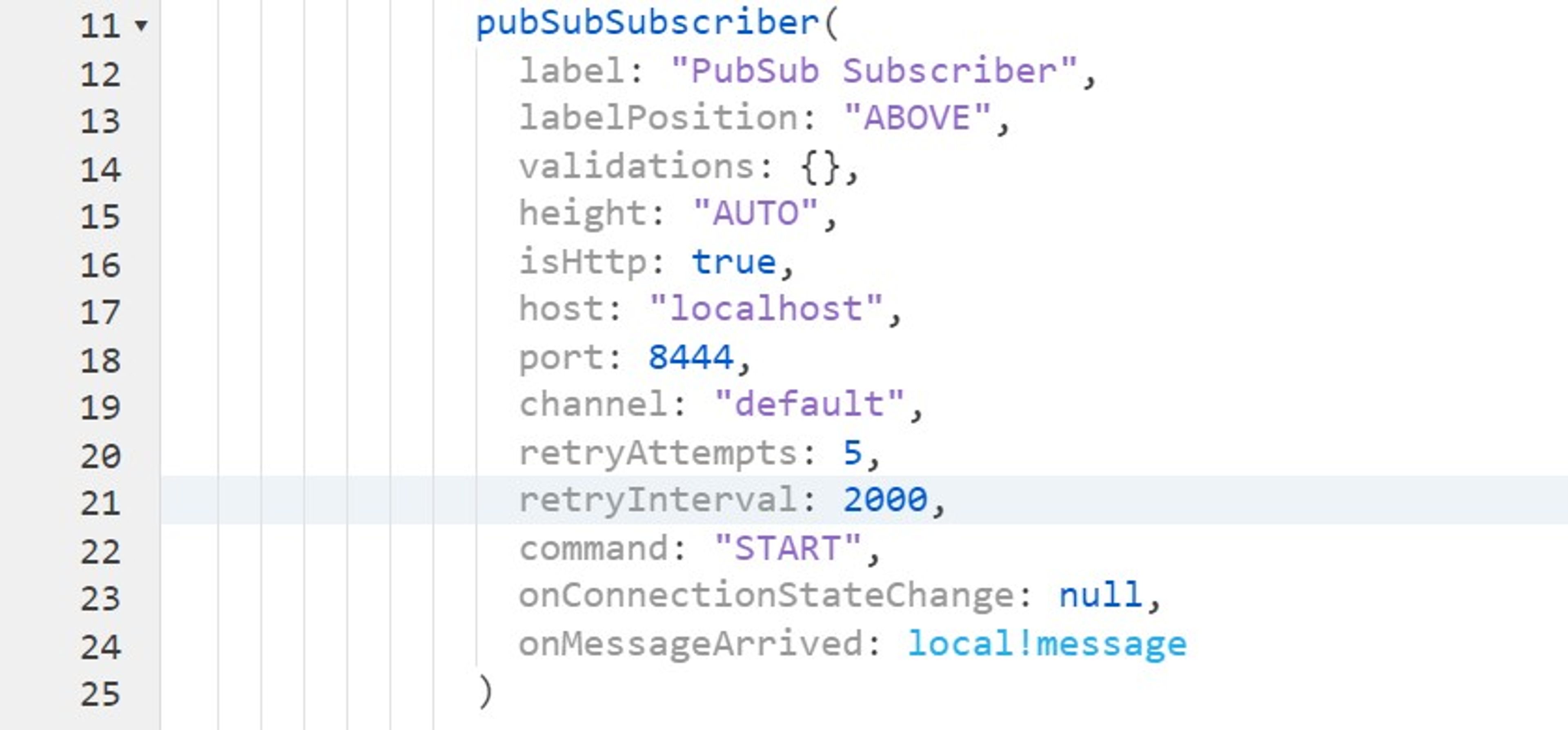 PubSub Subscriber screenshot 1
