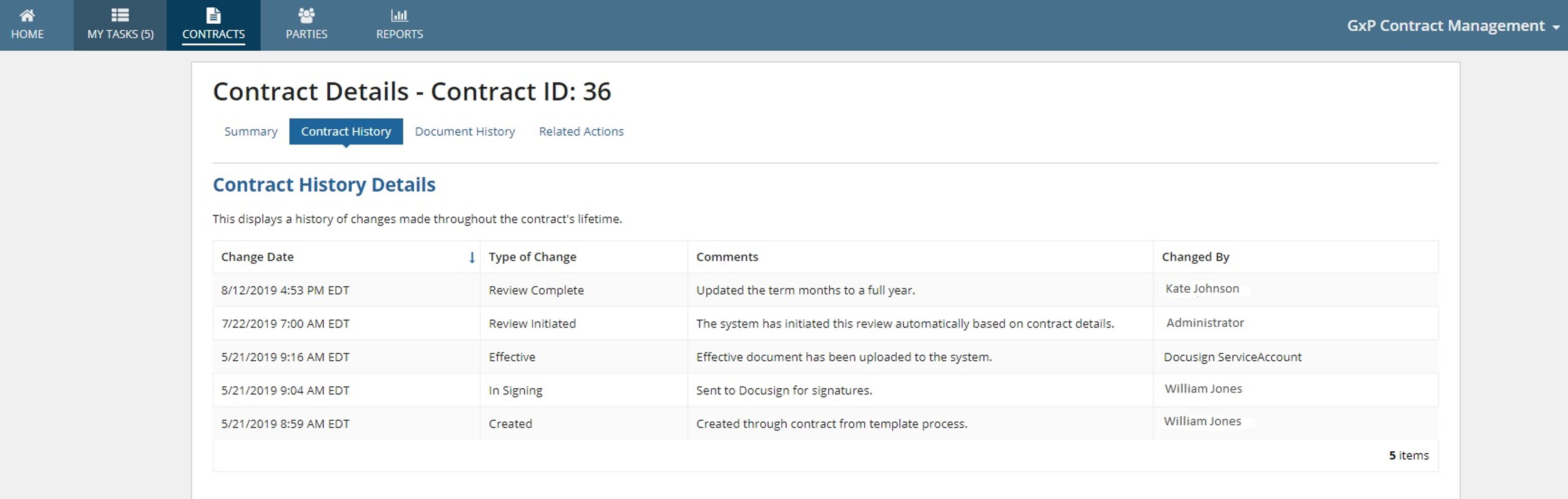 Contracts Manager screenshot 2