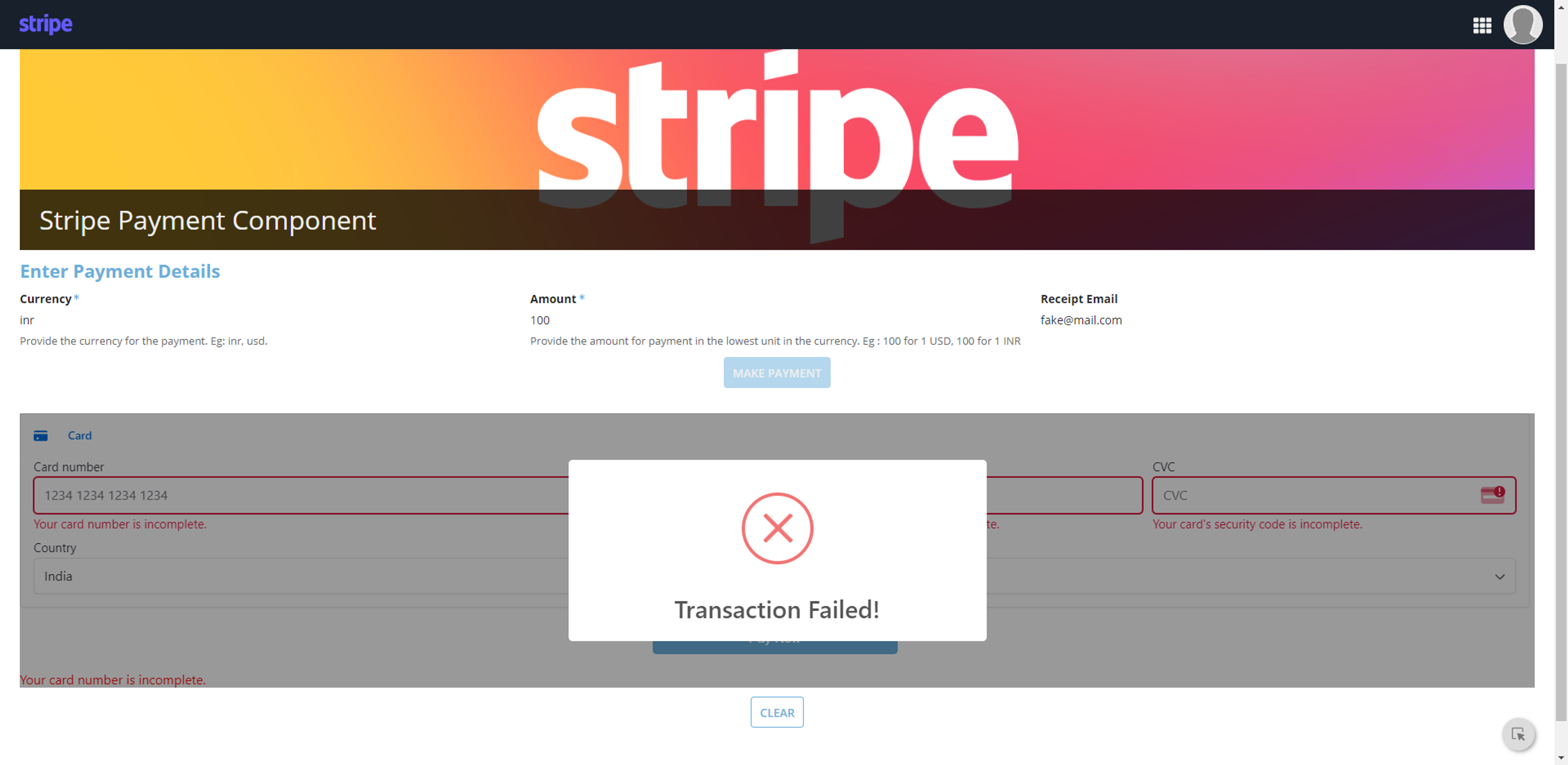 Stripe screenshot 4
