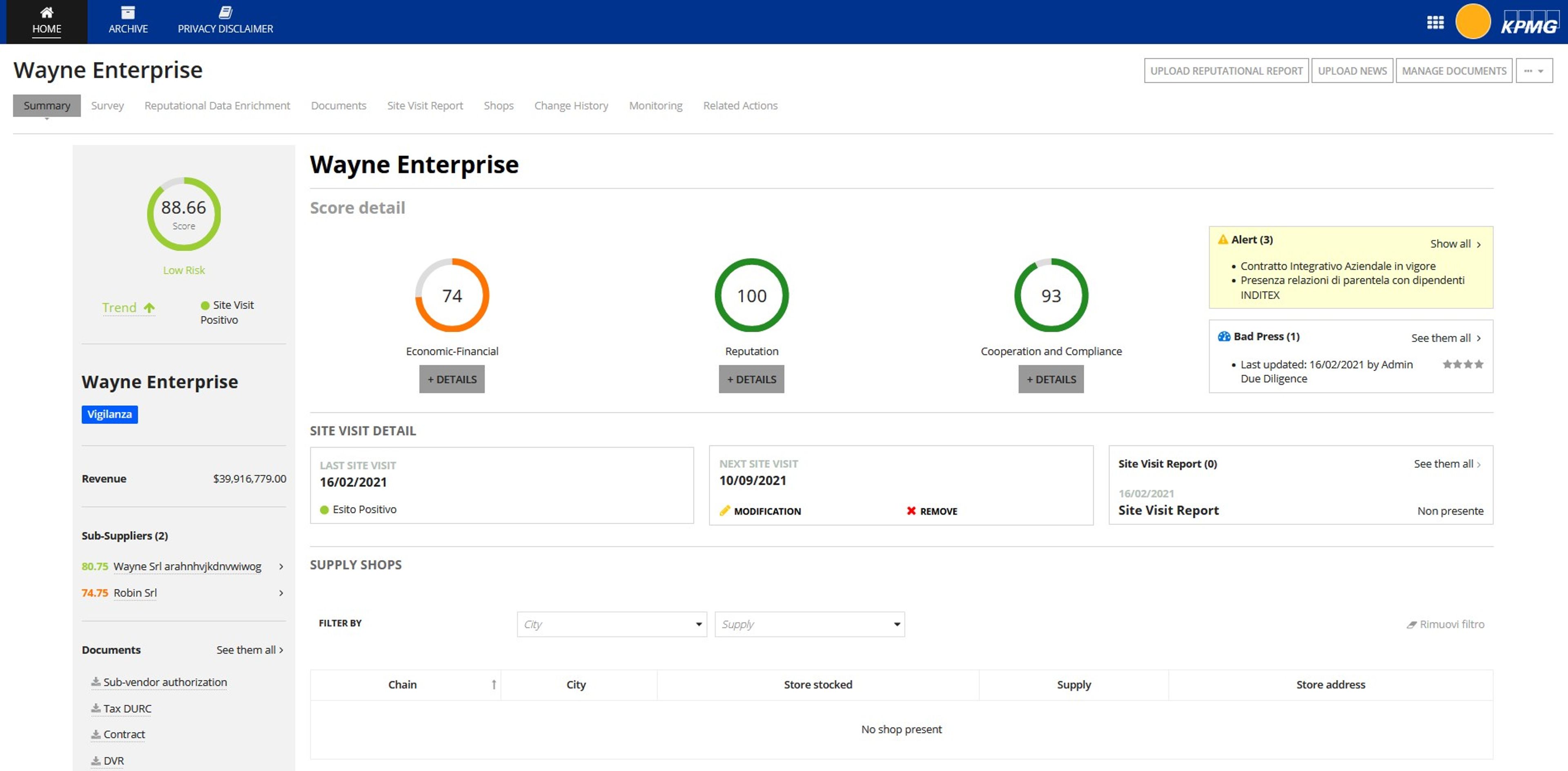 SRRM - Supplier Reputation Risk Management screenshot 1