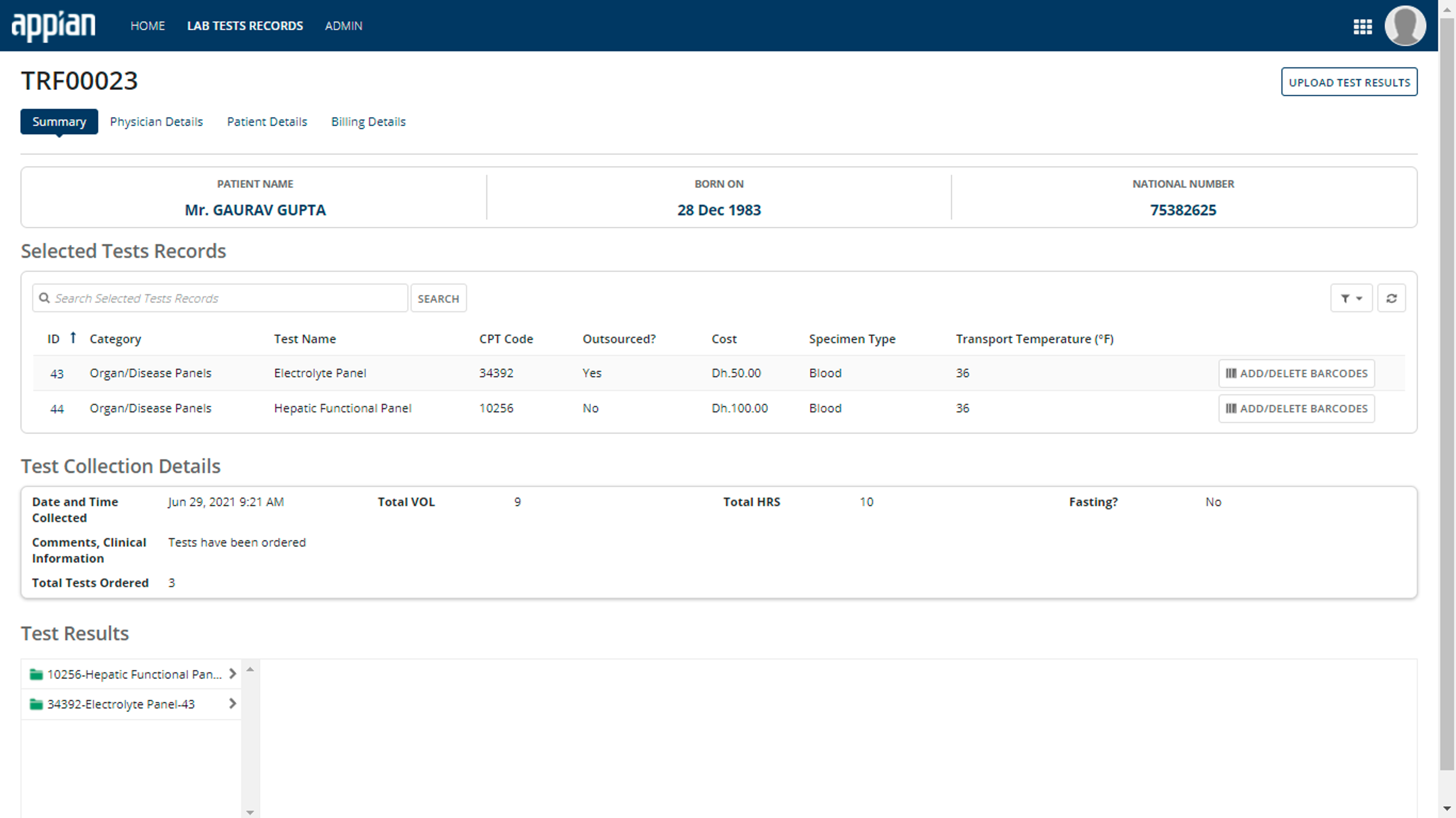 Laboratory Information Management System (LIMS) screenshot 6