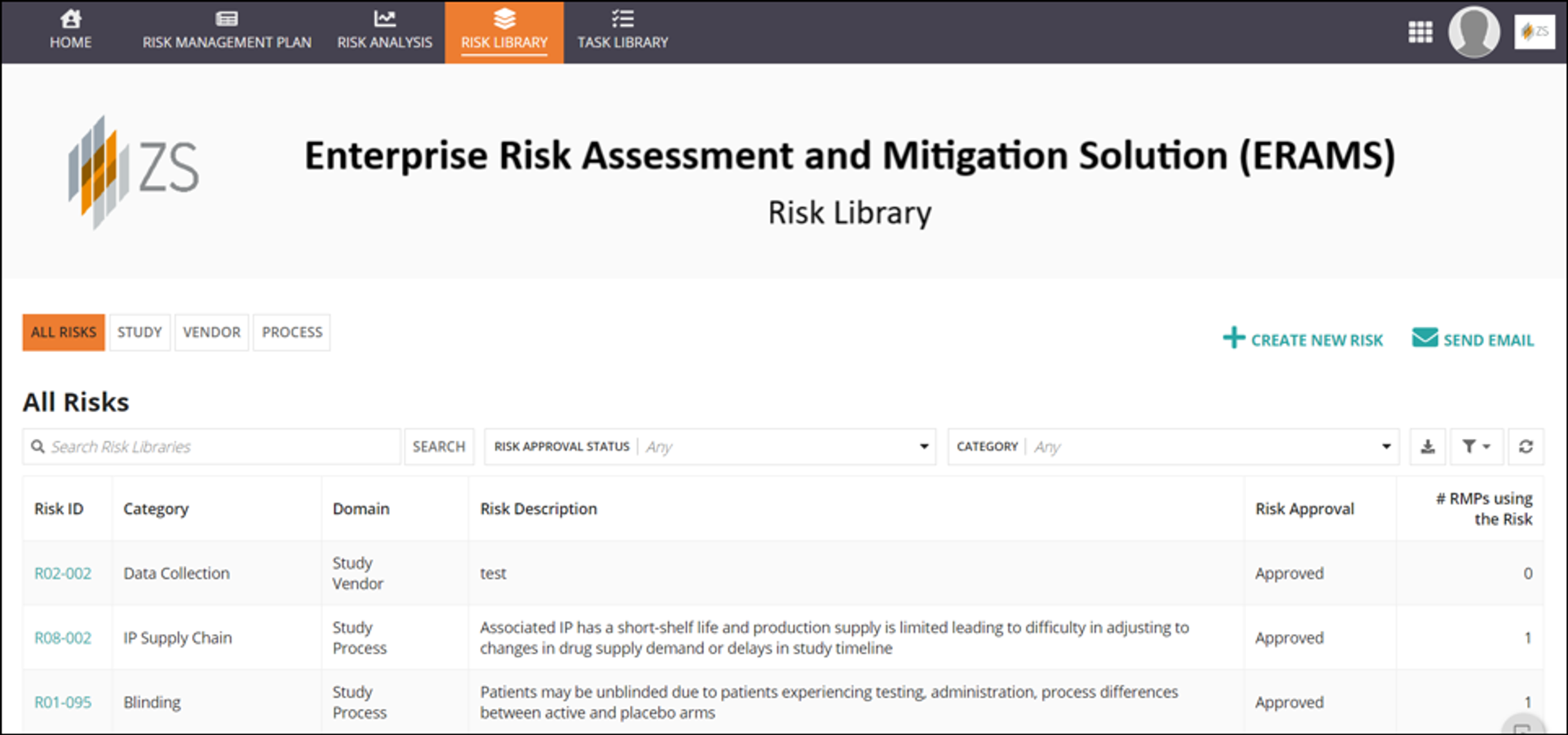 Enterprise Risk Assessment and Migration Solution (ERAMS)  screenshot 2