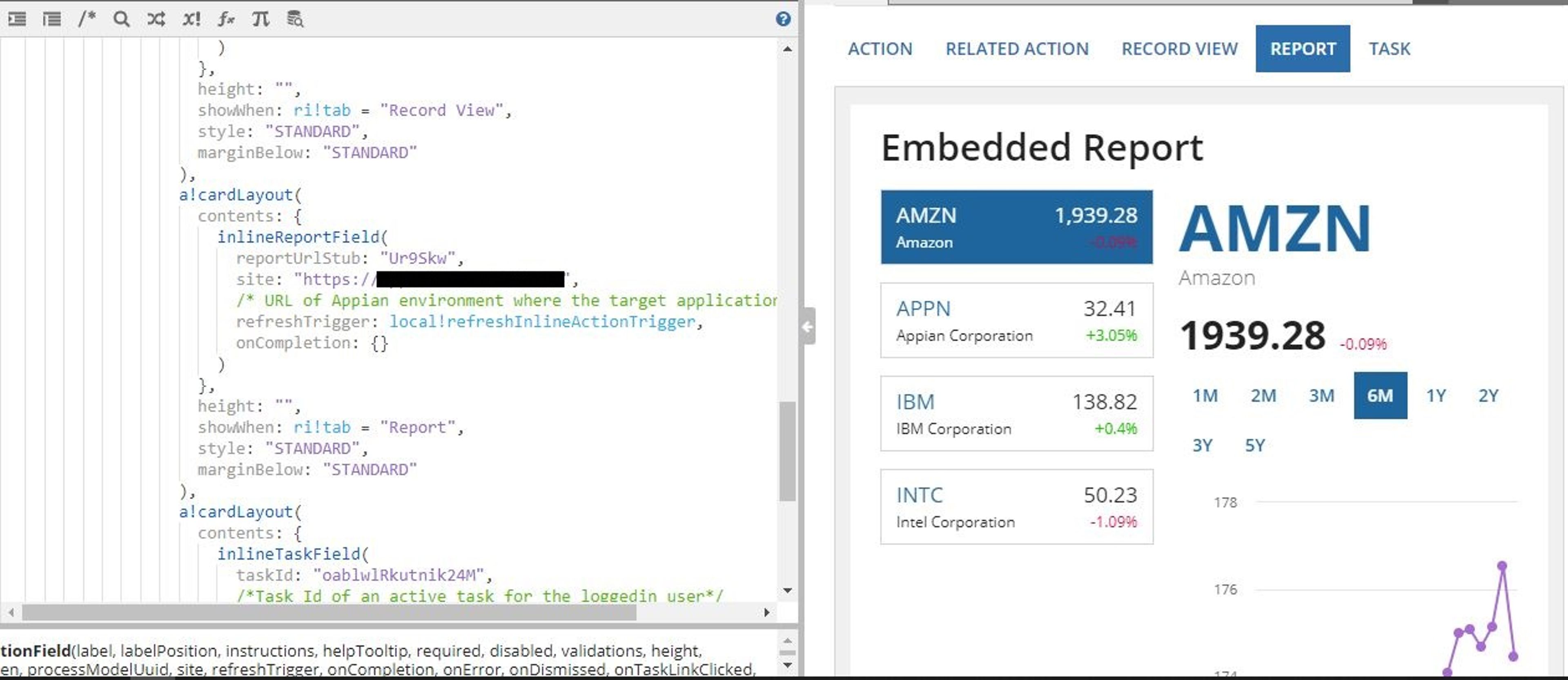 Inline Appian View Component screenshot 2