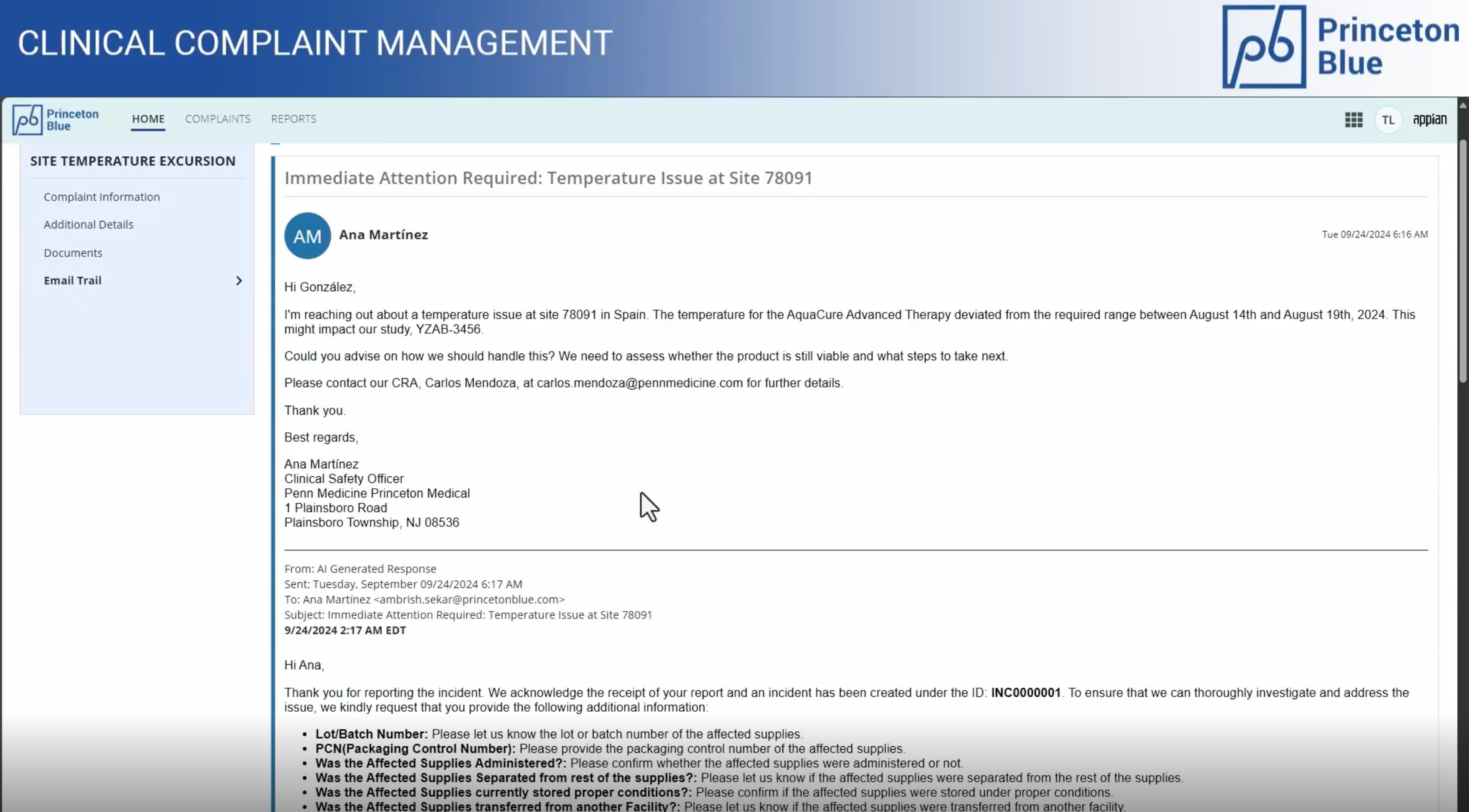 Clinical Complaints Management screenshot 7