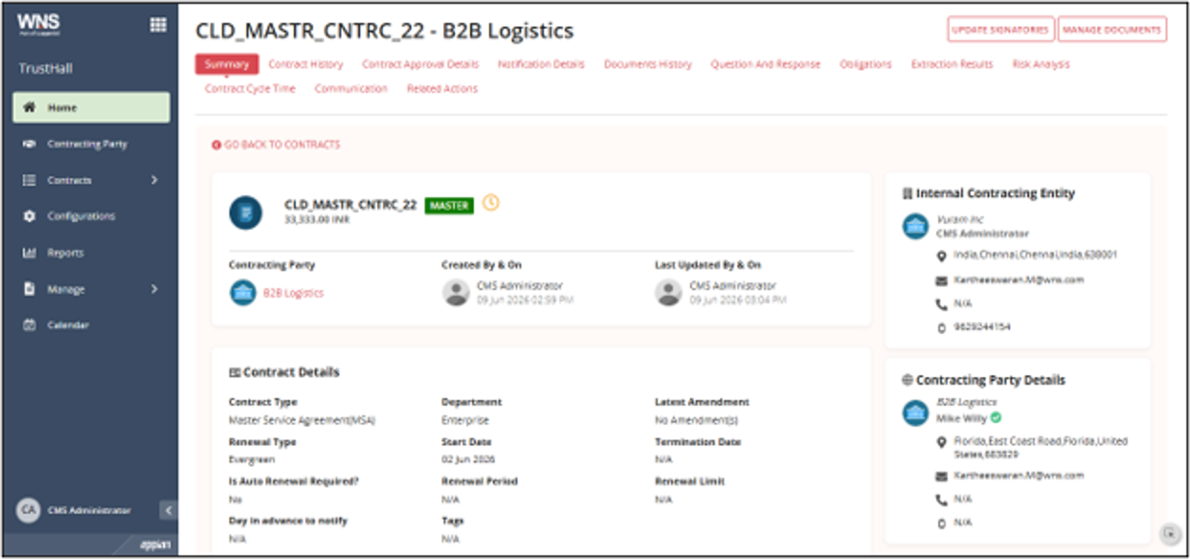 TrustHall - Contract Management System screenshot 5