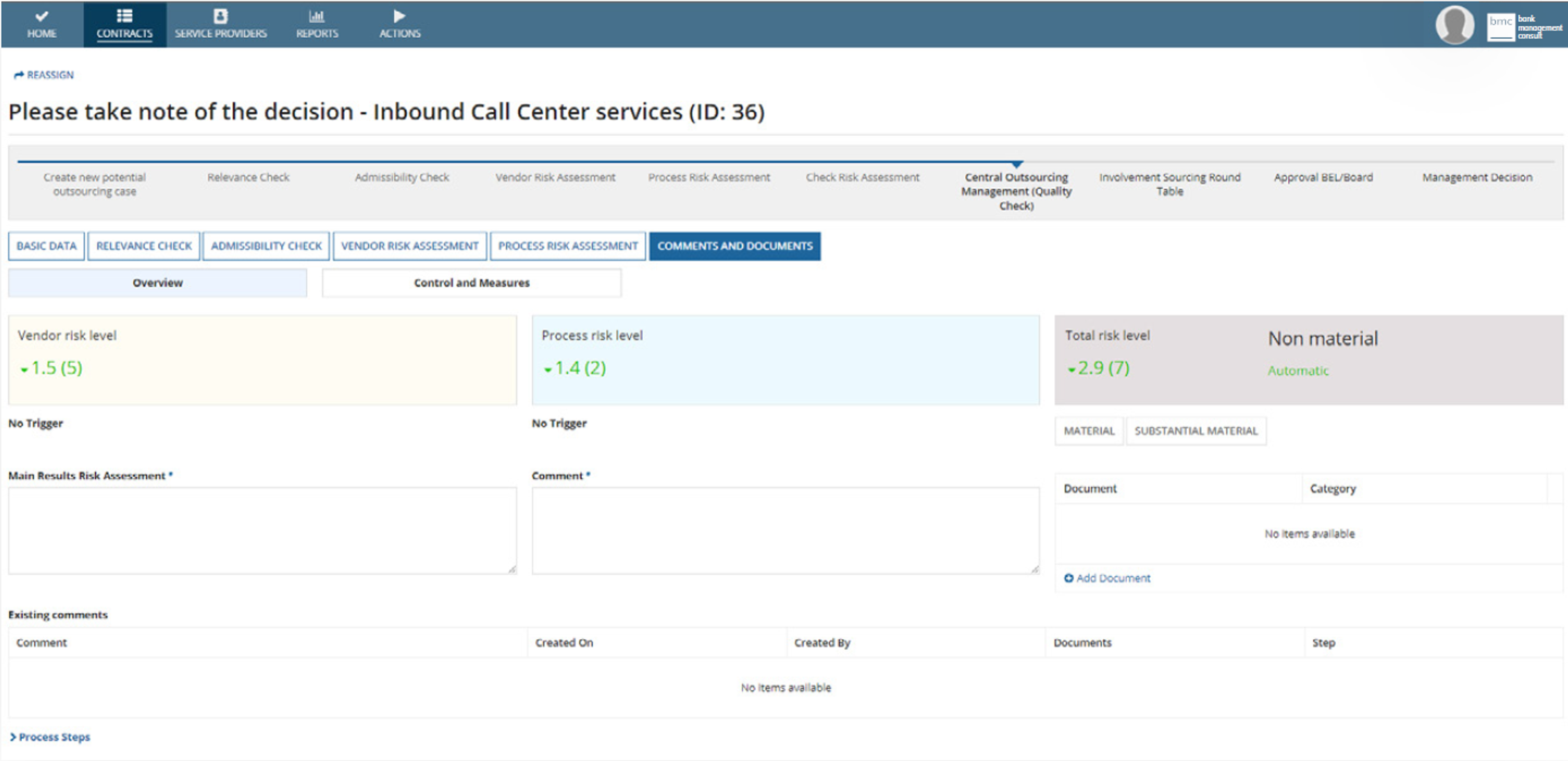 Outsourcing Management System screenshot 2