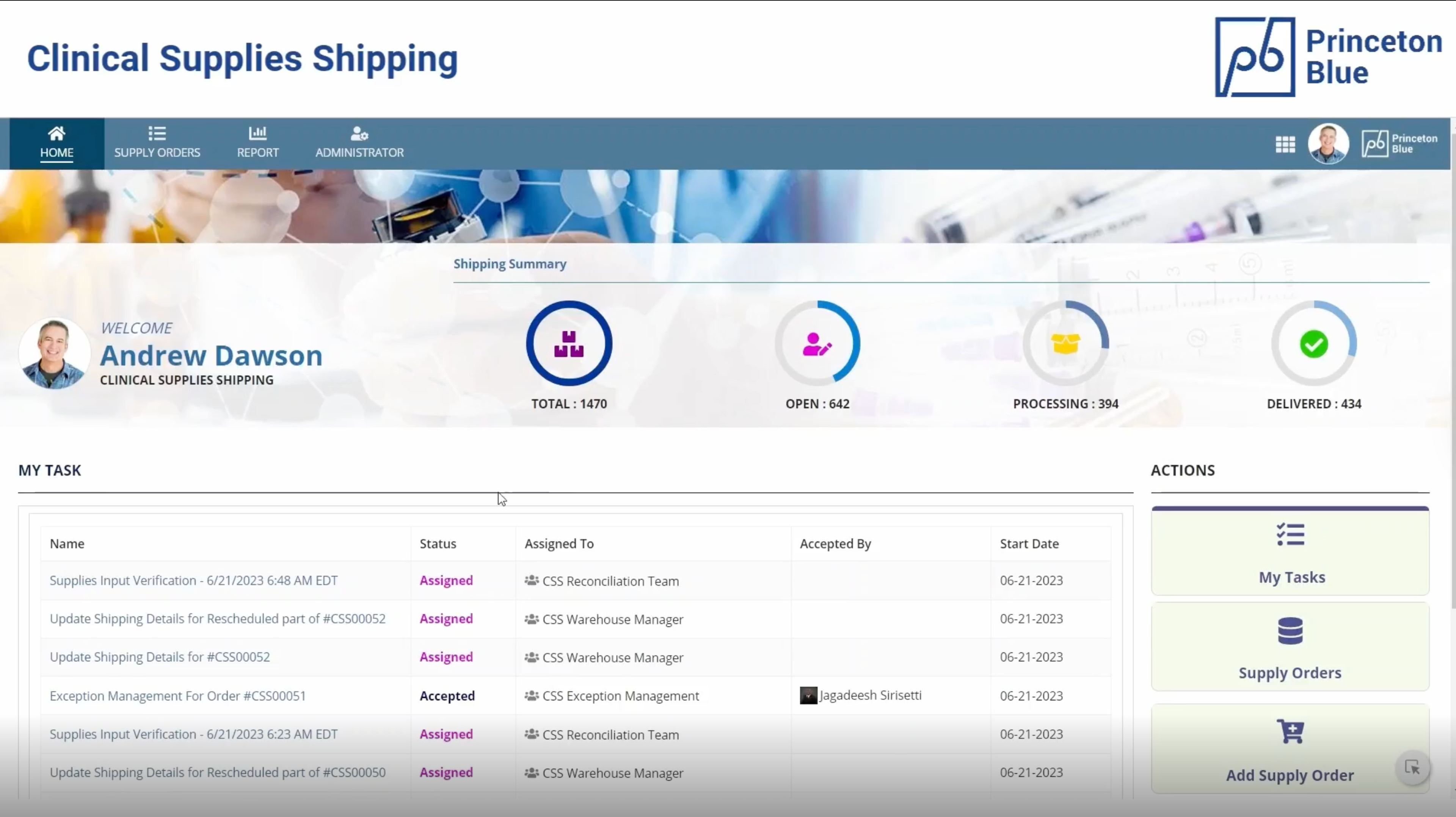 Clinical Supplies Shipping screenshot 2