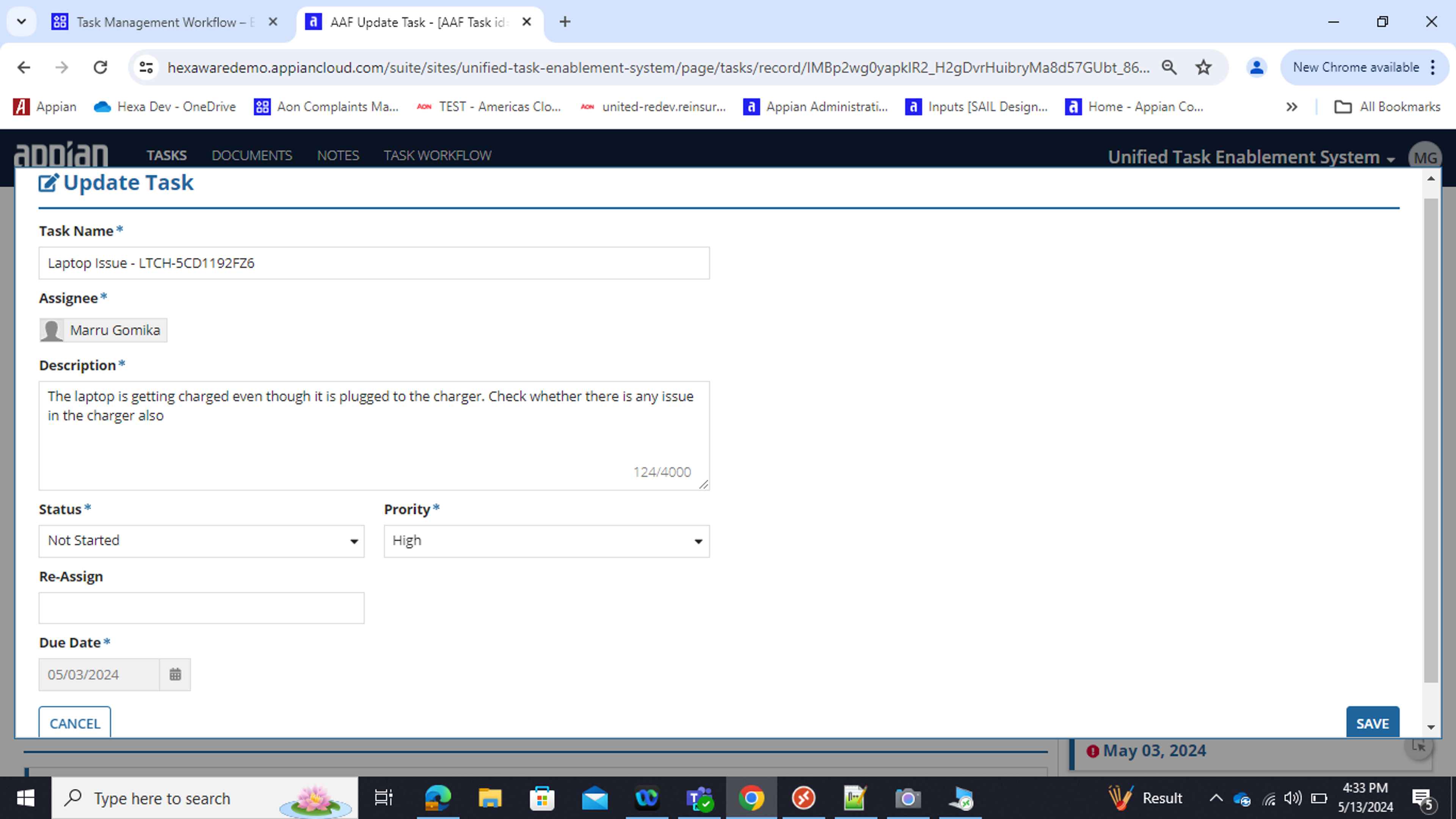 Unified Task Enablement System screenshot 3