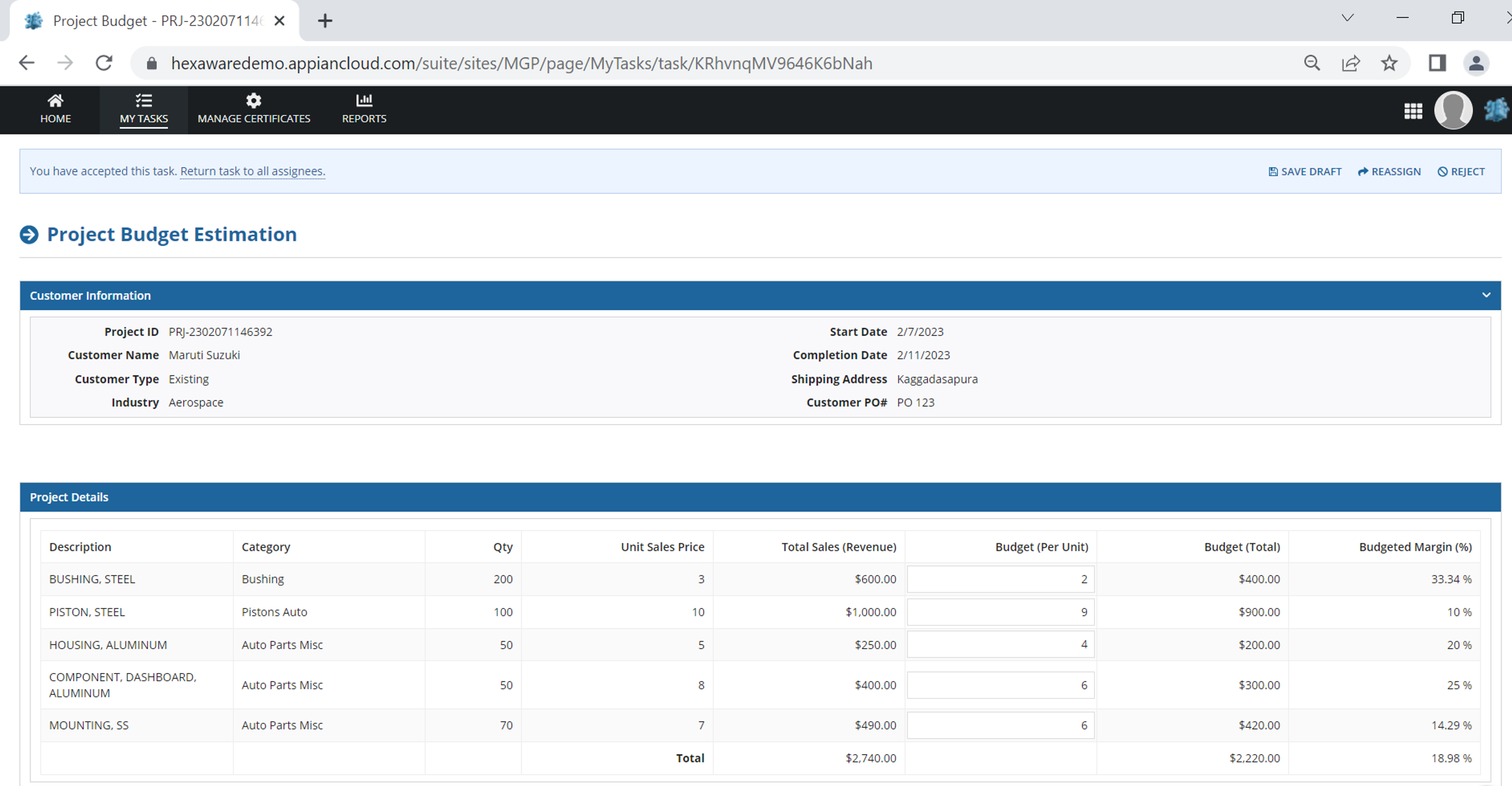 Manufacturing Governance Platform (MGP) screenshot 17