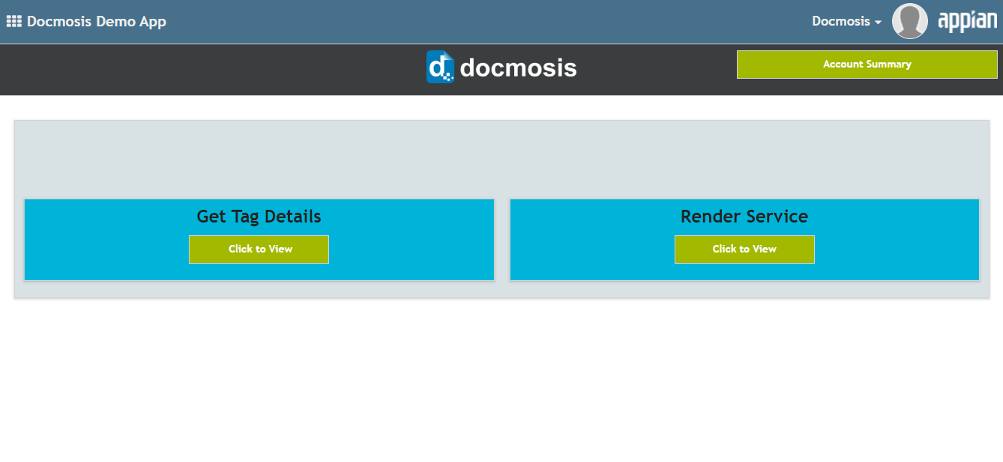 Docmosis Connected System screenshot 1