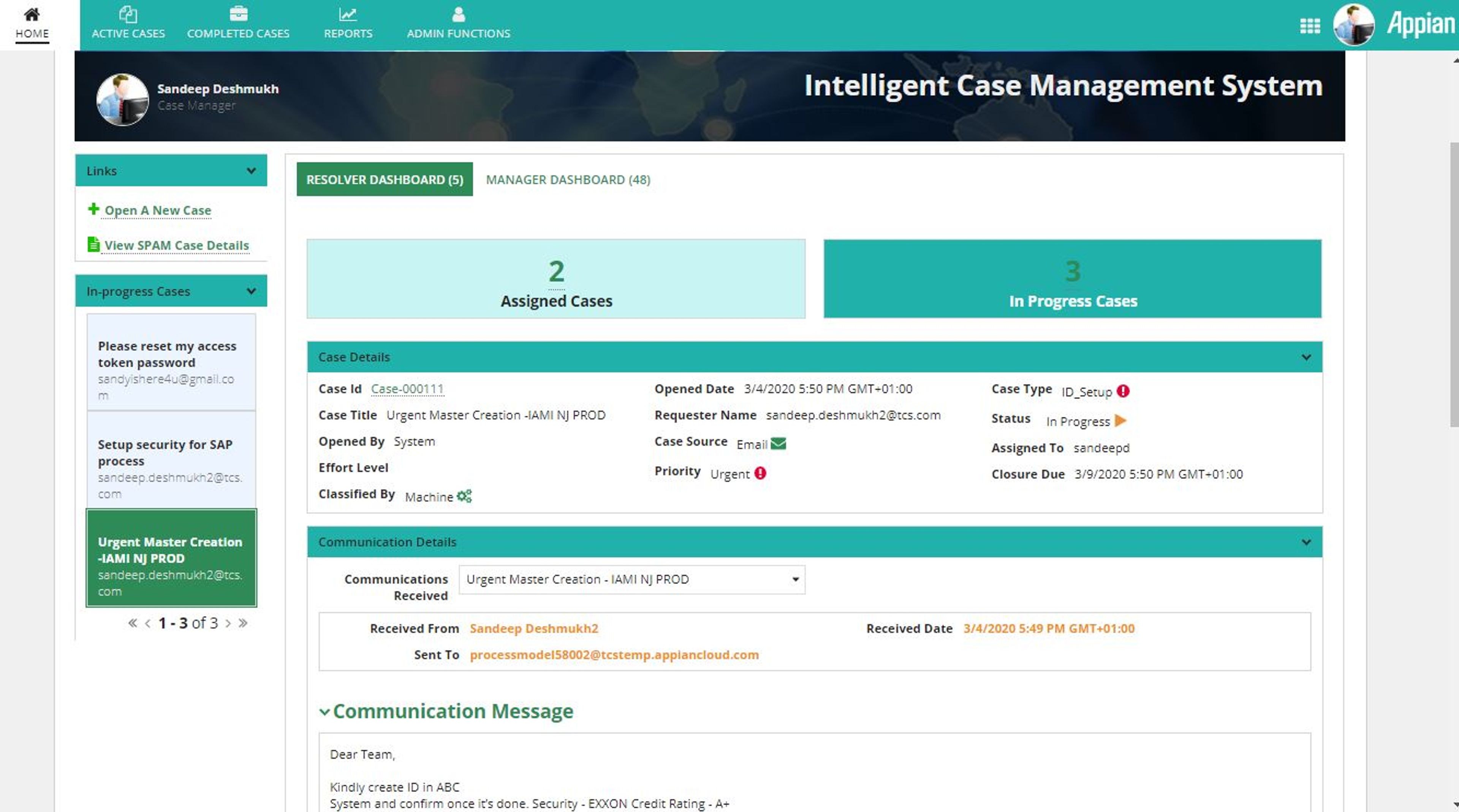 Intelligent Case Management screenshot 1